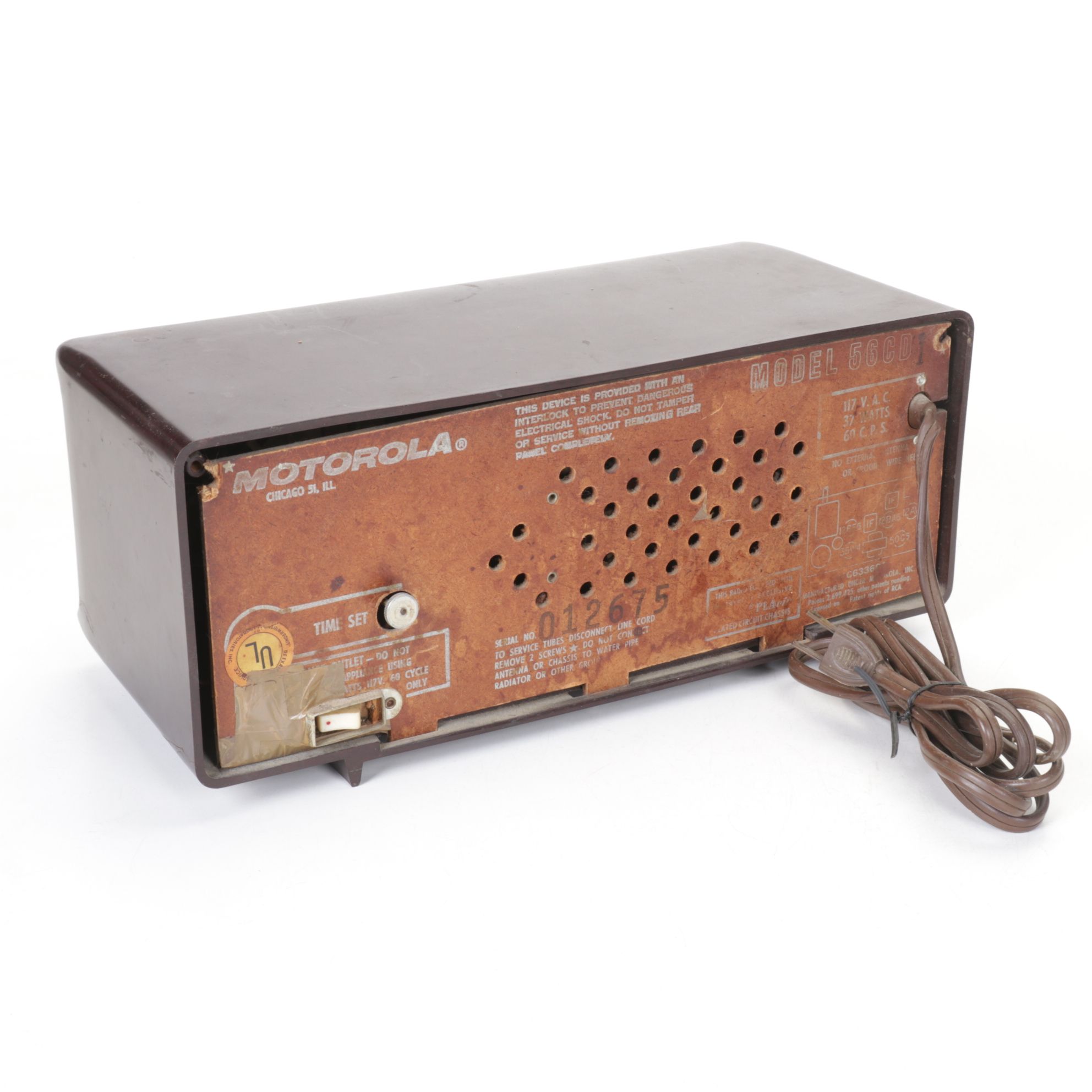 Motorola, Zenith & Philco AM/FM Desk Radios, Mid-20th Century