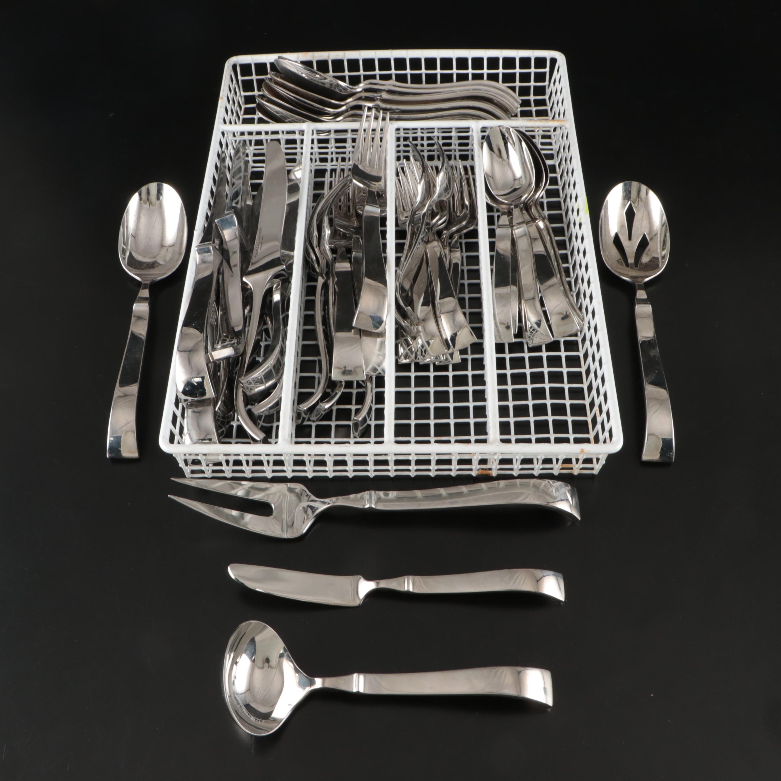 Yamazaki "Nordika" Stainless Steel Flatware, Late 20th Century