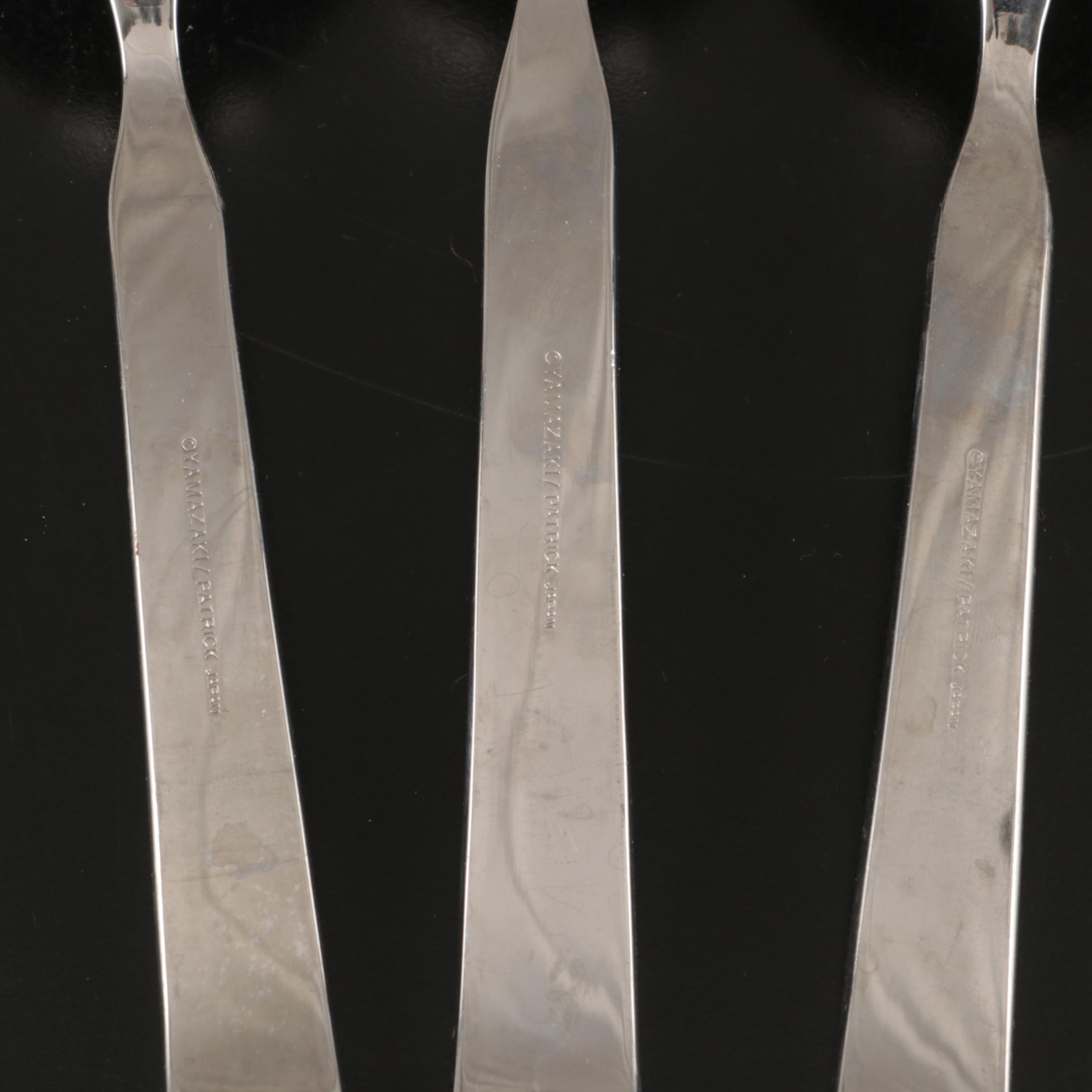 Yamazaki "Nordika" Stainless Steel Flatware, Late 20th Century