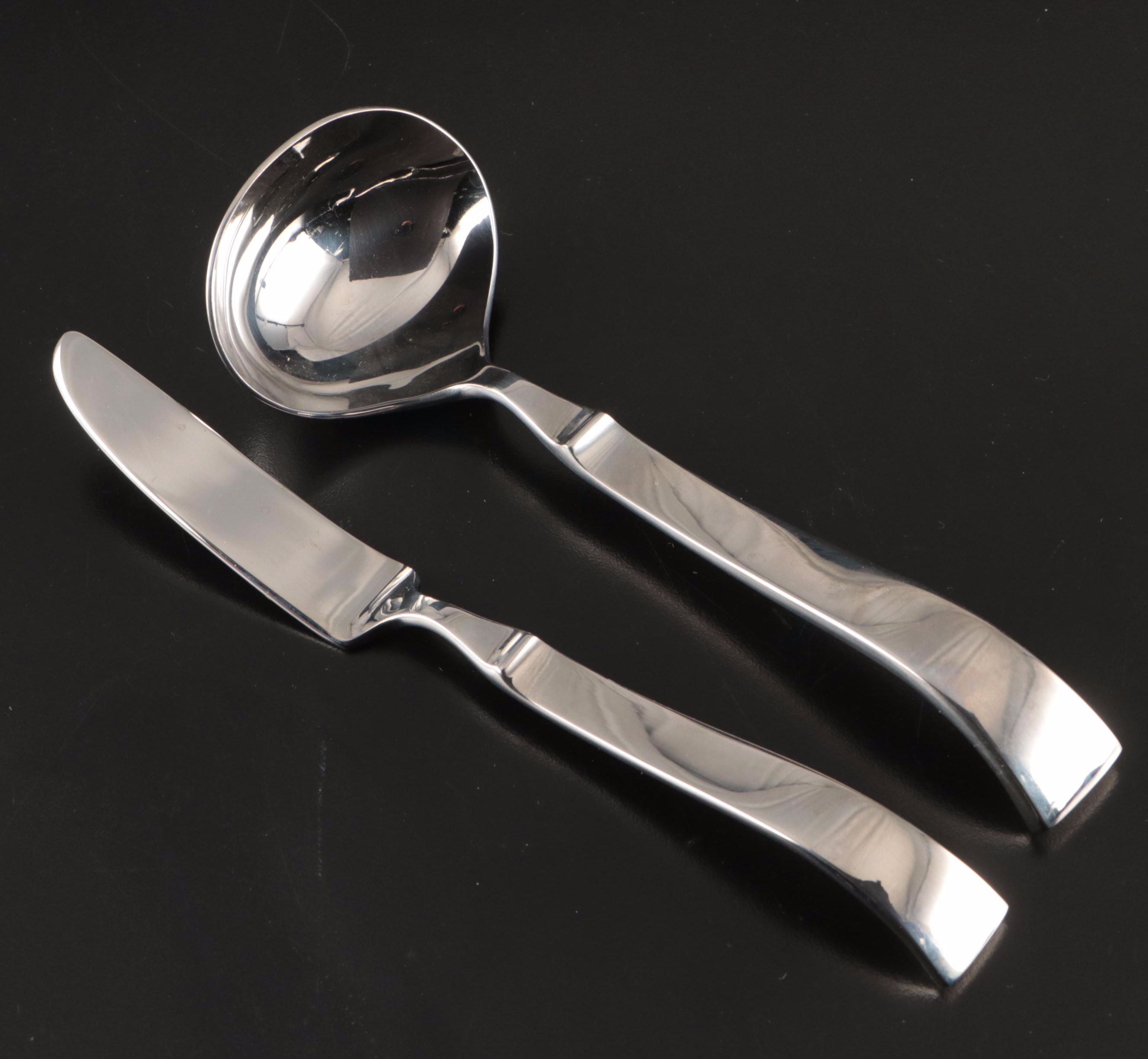 Yamazaki "Nordika" Stainless Steel Flatware, Late 20th Century