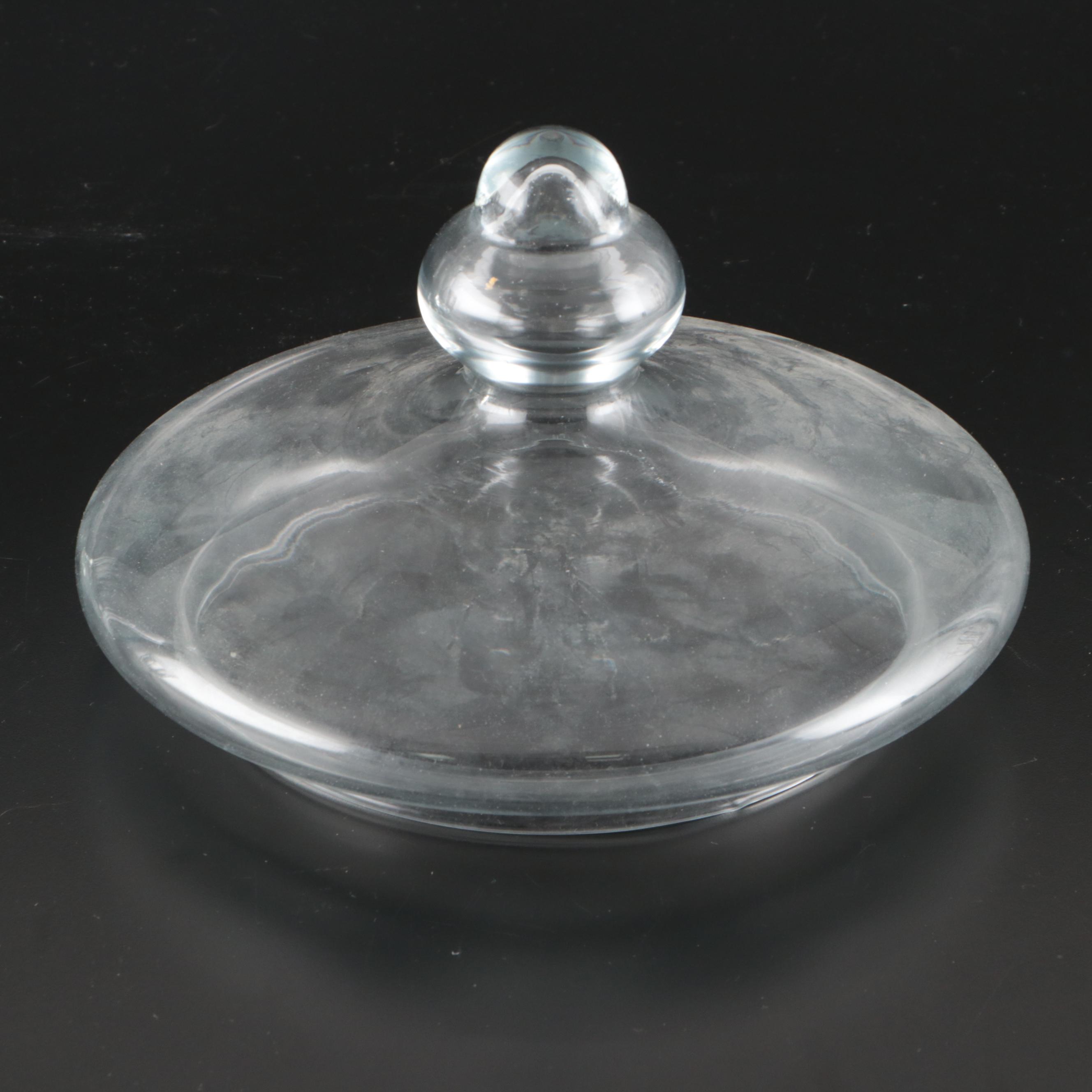 McKee Glass "Seneca" Spooner with Candy Container and Other Table Accessories