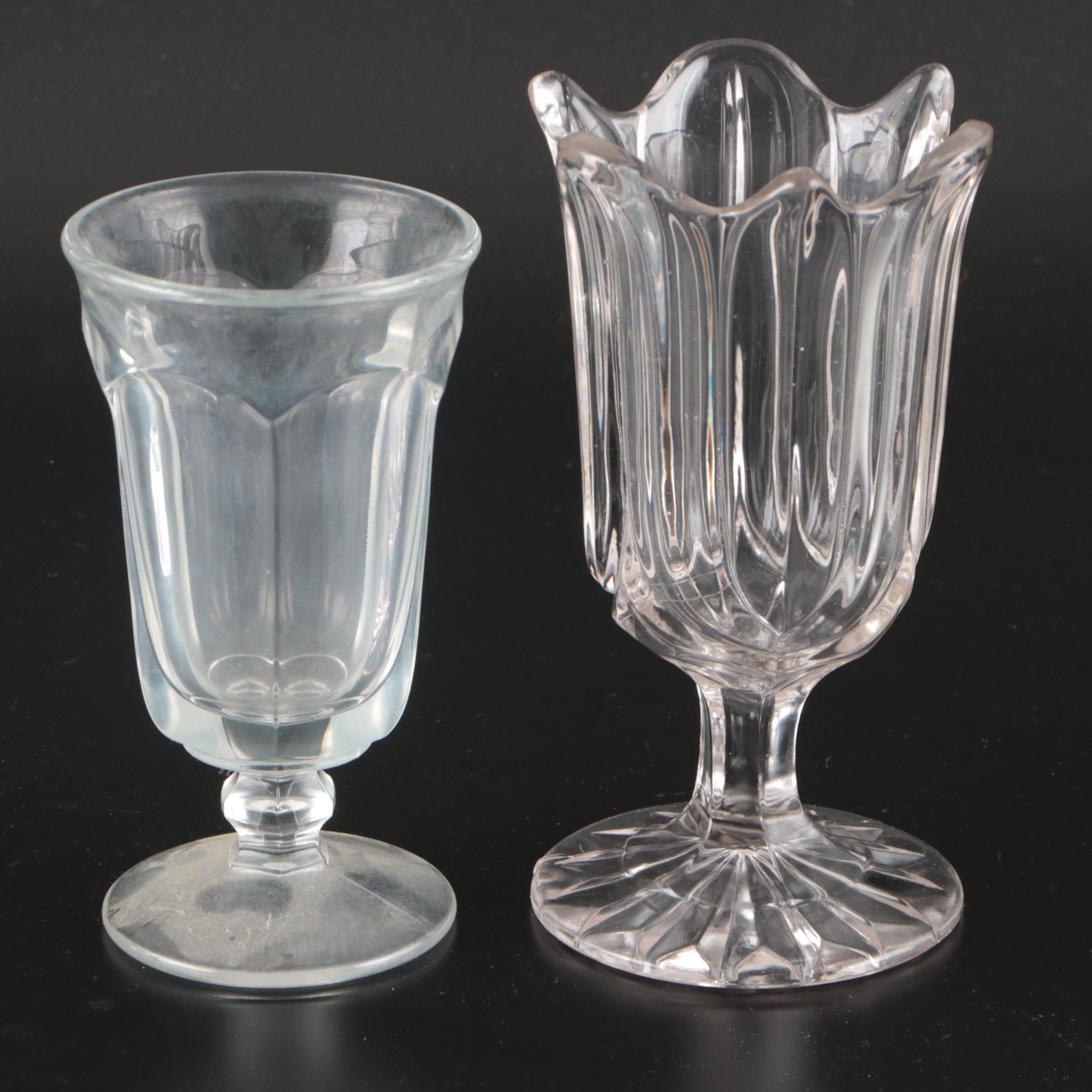 McKee Glass "Seneca" Spooner with Candy Container and Other Table Accessories