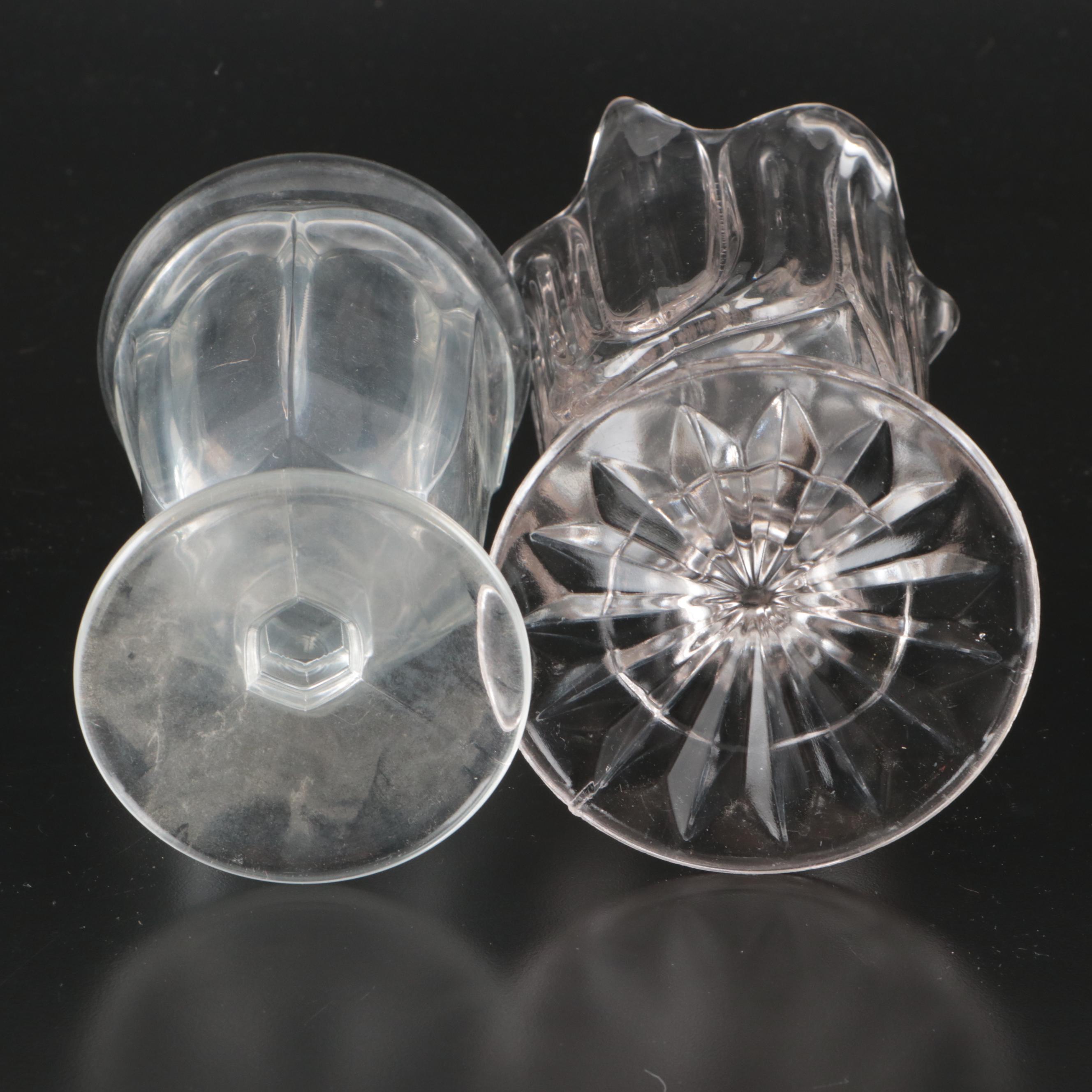 McKee Glass "Seneca" Spooner with Candy Container and Other Table Accessories