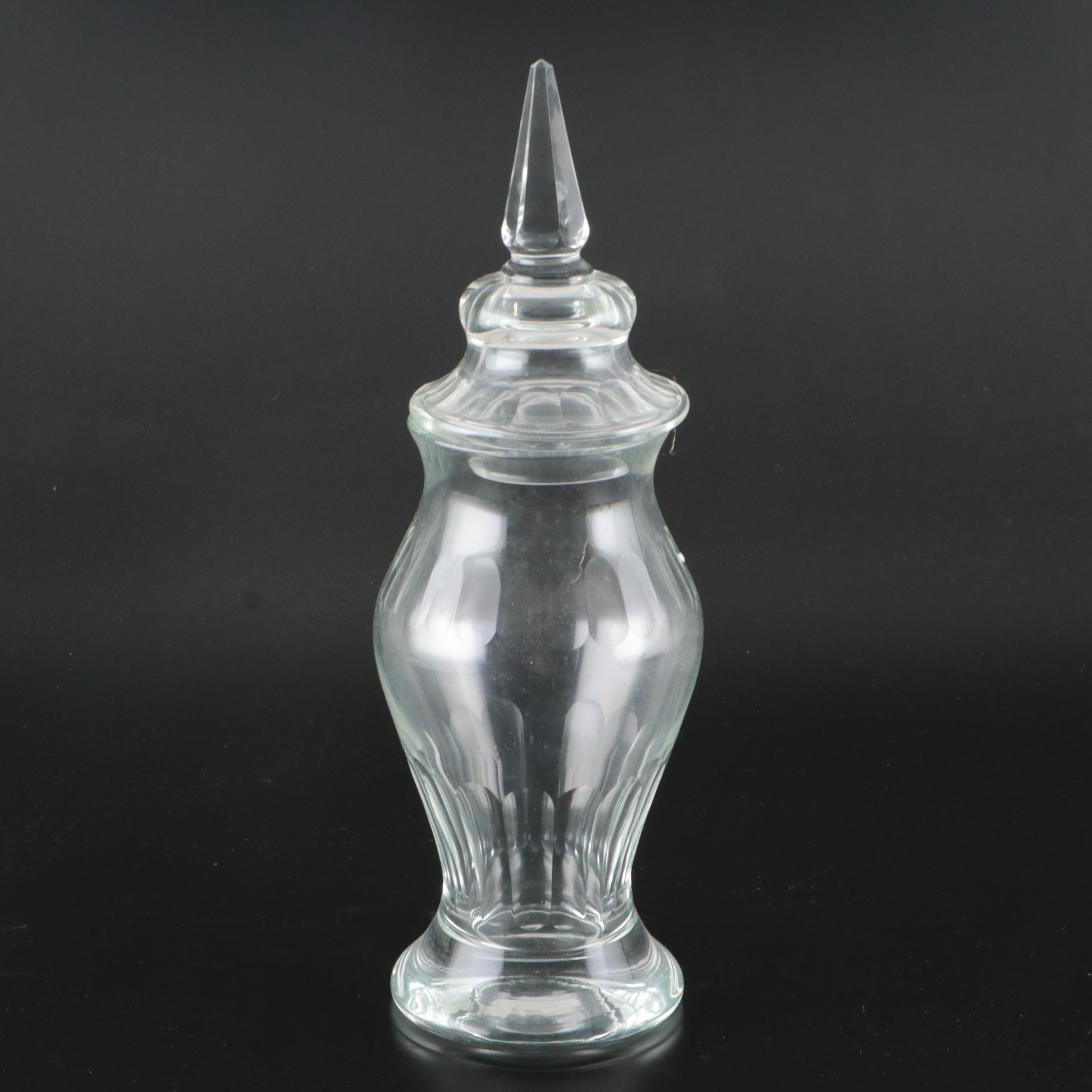 McKee Glass "Seneca" Spooner with Candy Container and Other Table Accessories