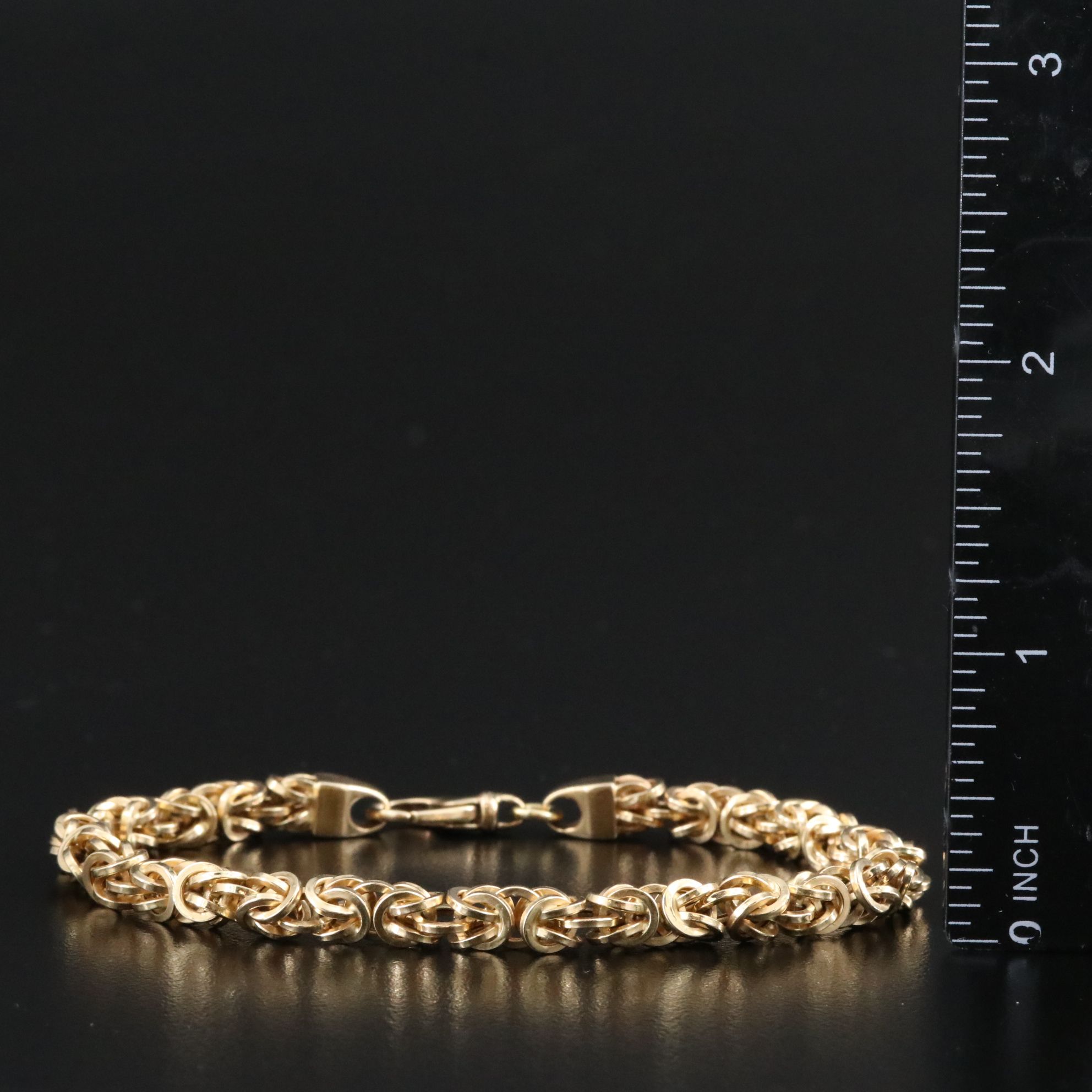 Italian Milor 14K Byzantine Chain Bracelet