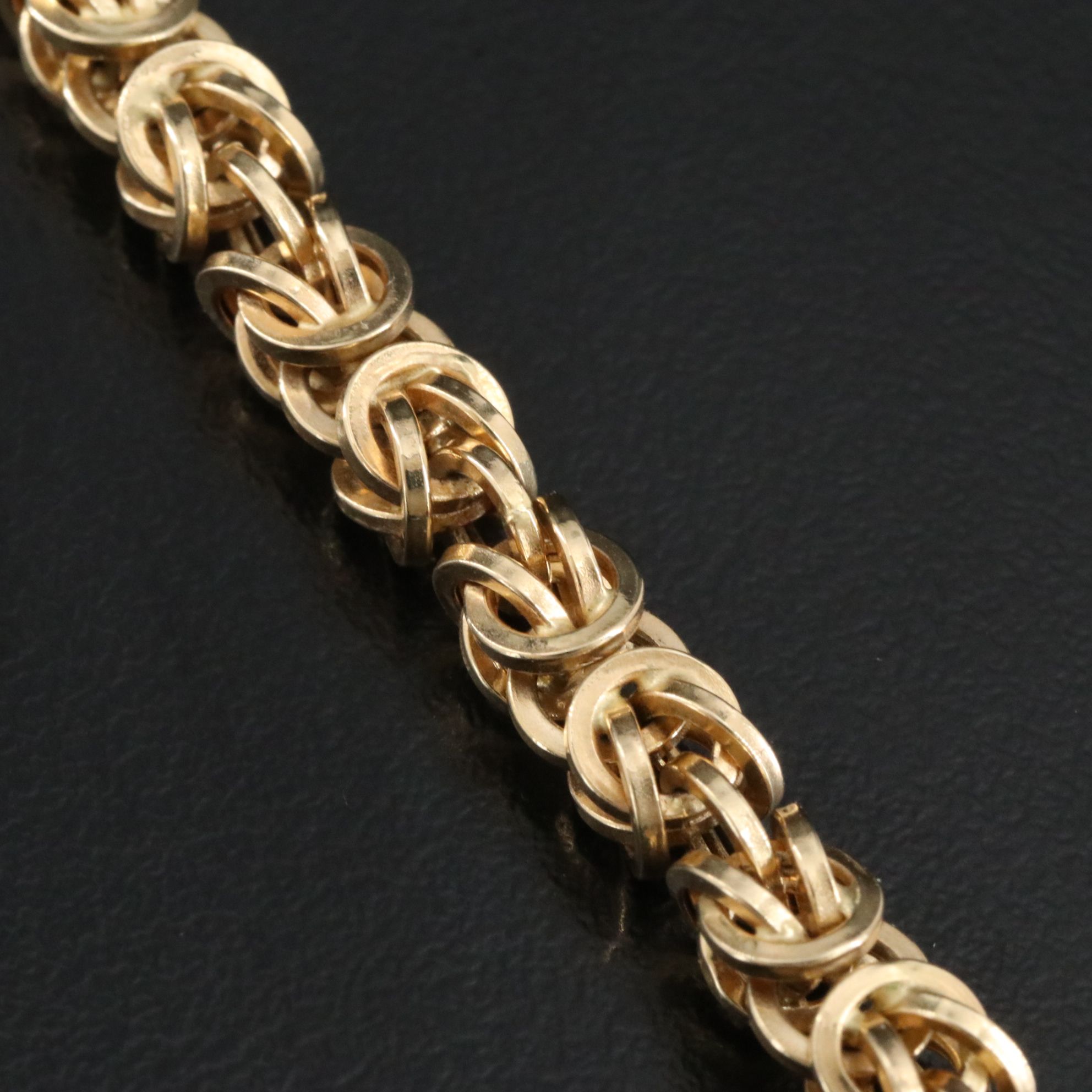 Italian Milor 14K Byzantine Chain Bracelet