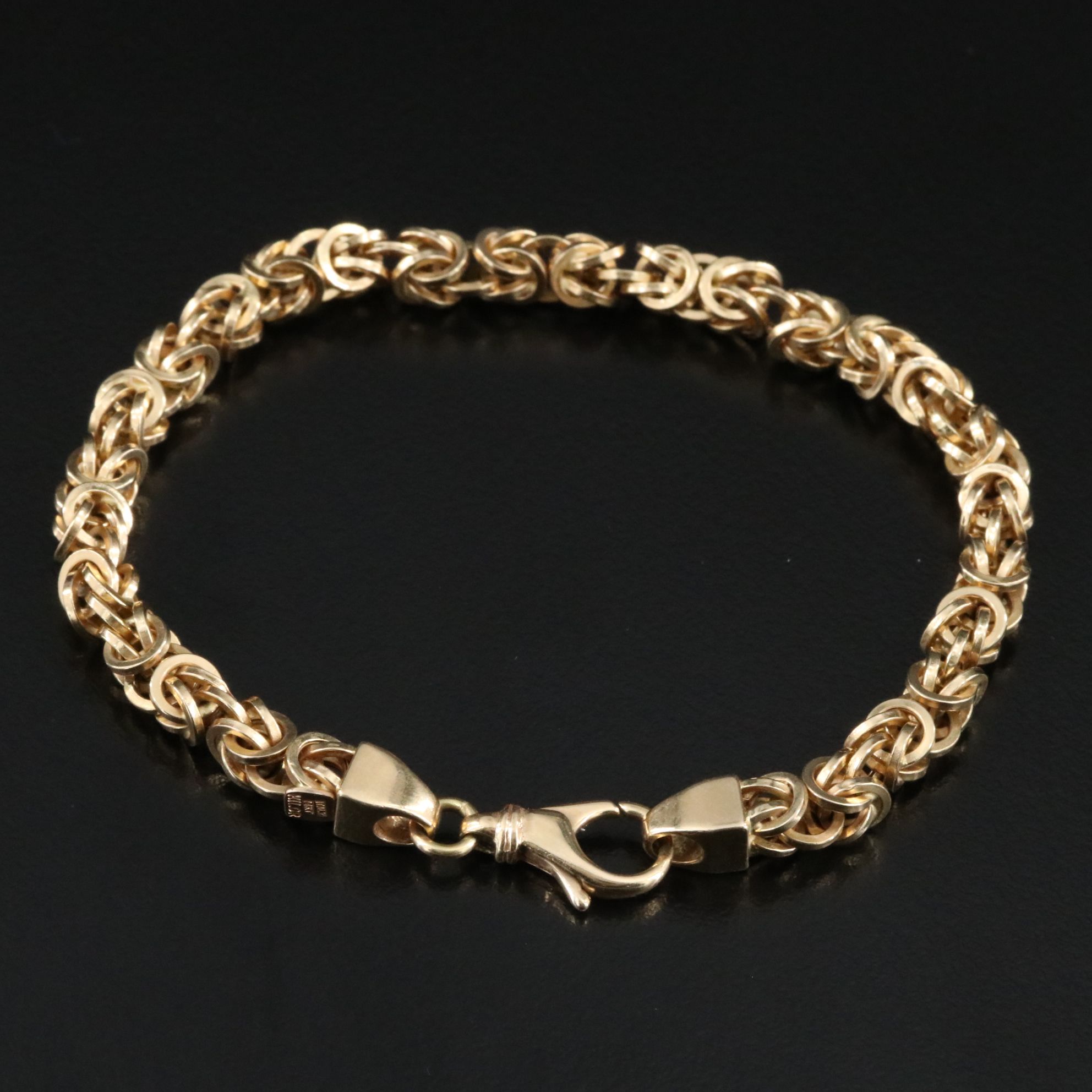 Italian Milor 14K Byzantine Chain Bracelet