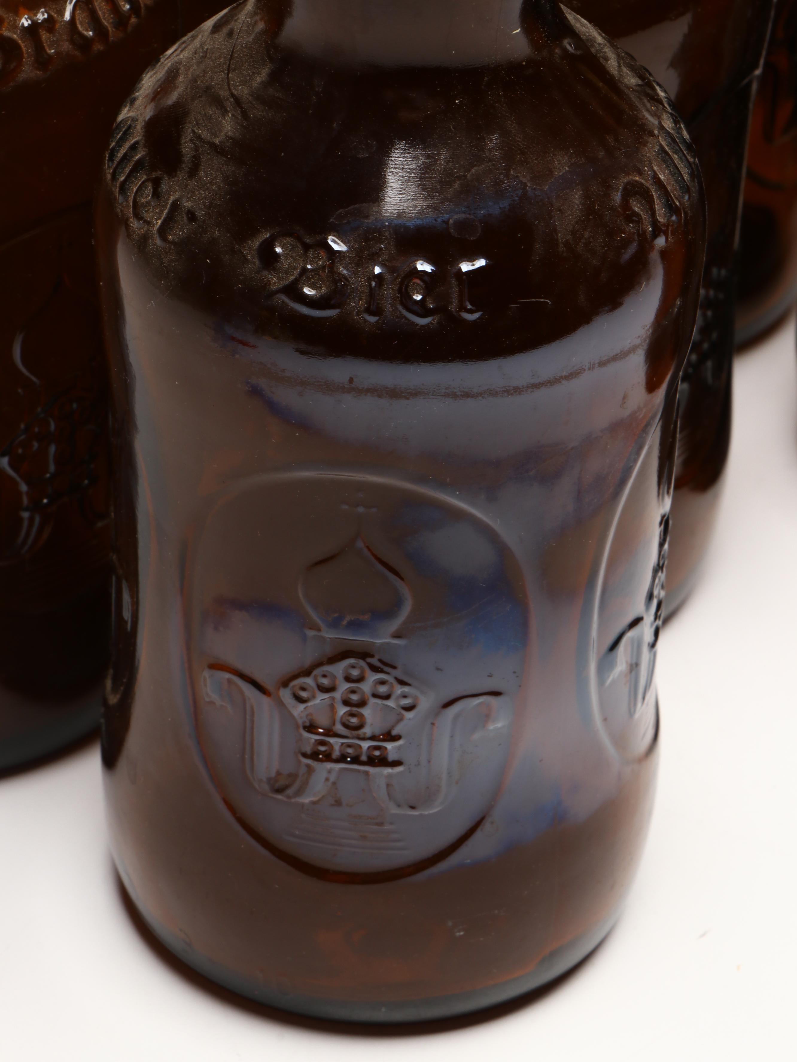 Altenmünster "Brauer Bier" Glass Bottles with Souvenir Shot Glasses