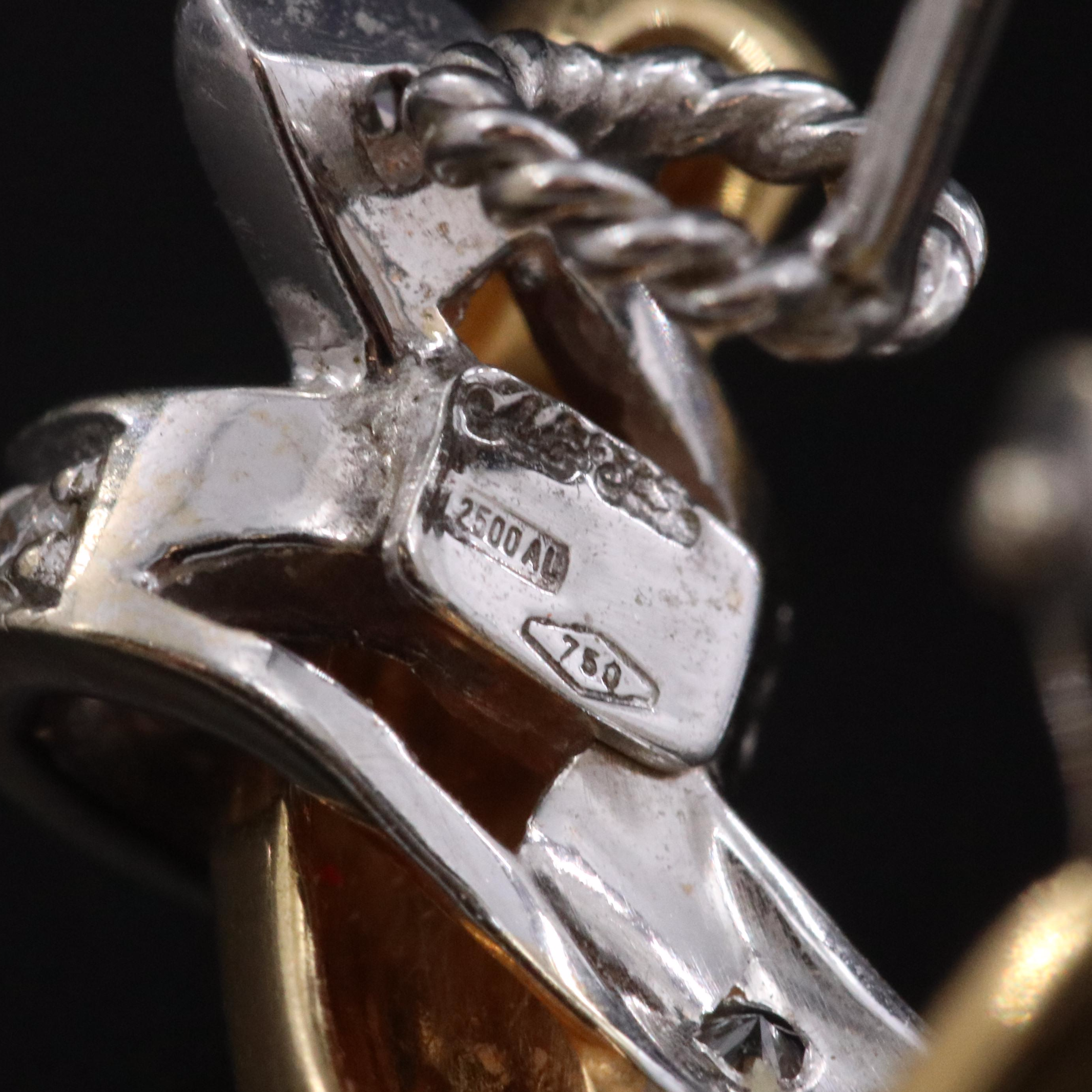 Alfieri & St. John 18K Two-Tone Crossover Earrings