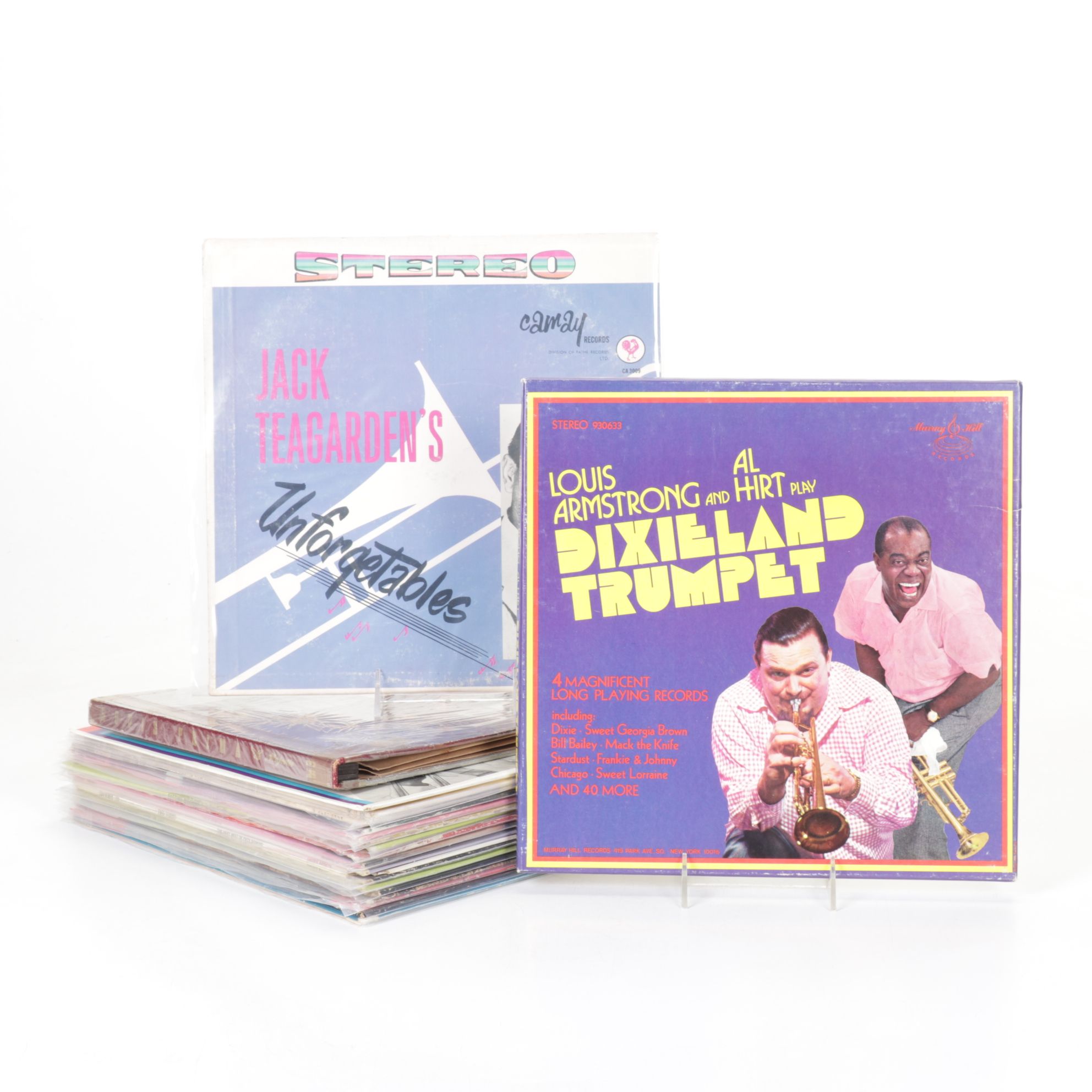 Jack Teagarden, Louis Armstrong & More Vinyl Record Albums
