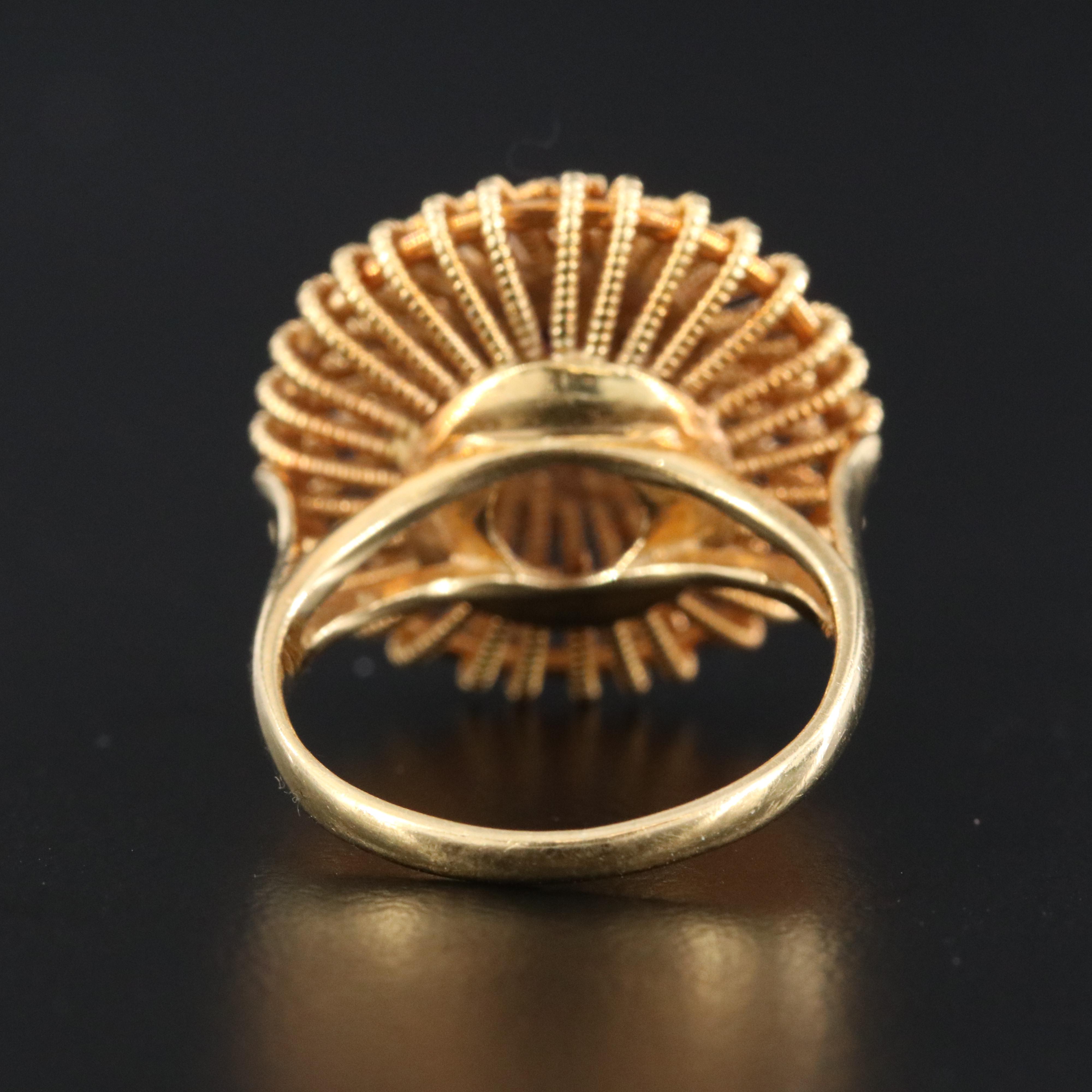 1940's 18K Ruby Spoke Ring