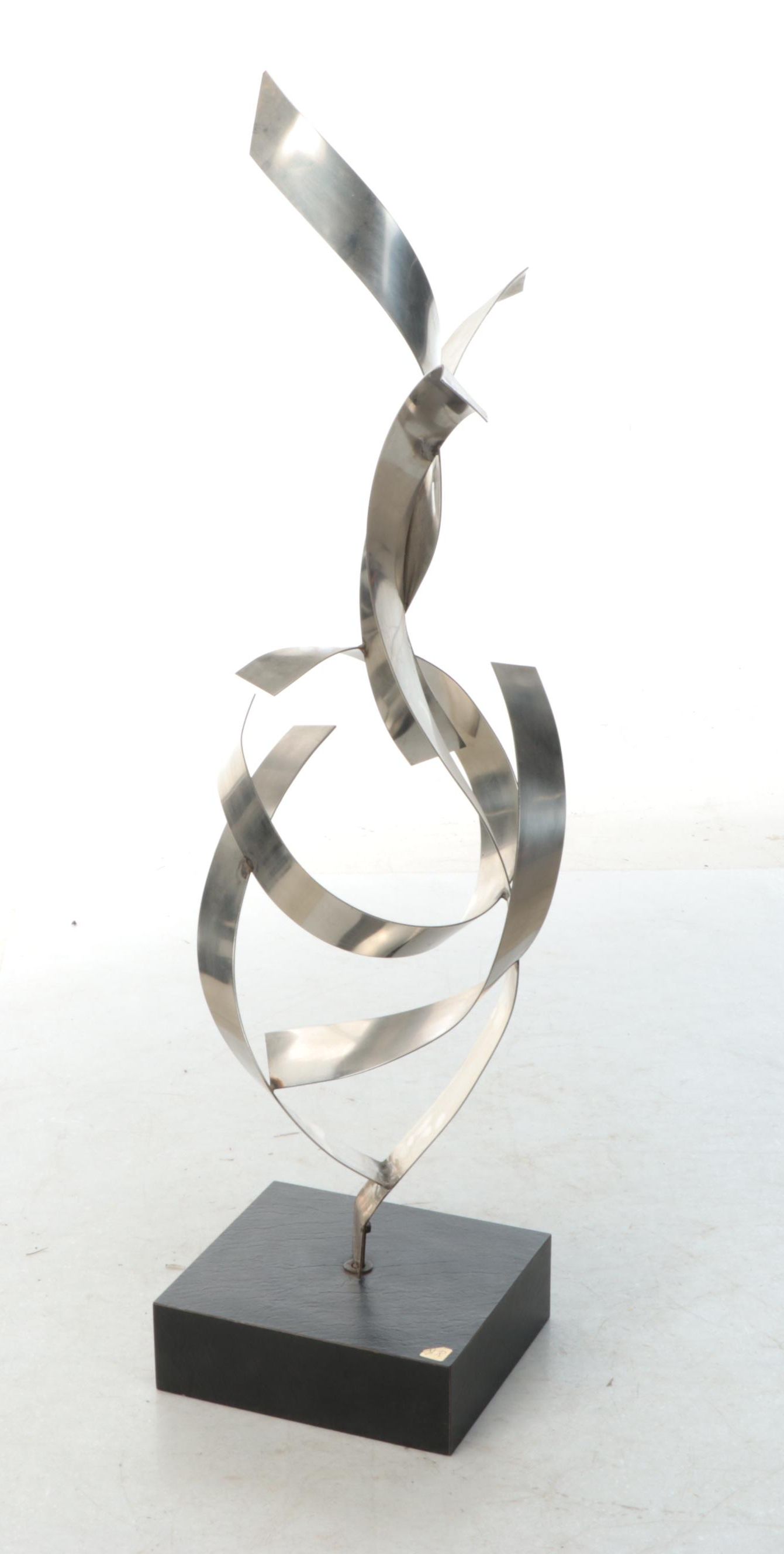 Abstract Welded Chromed Steel Sculpture, Circa 1970