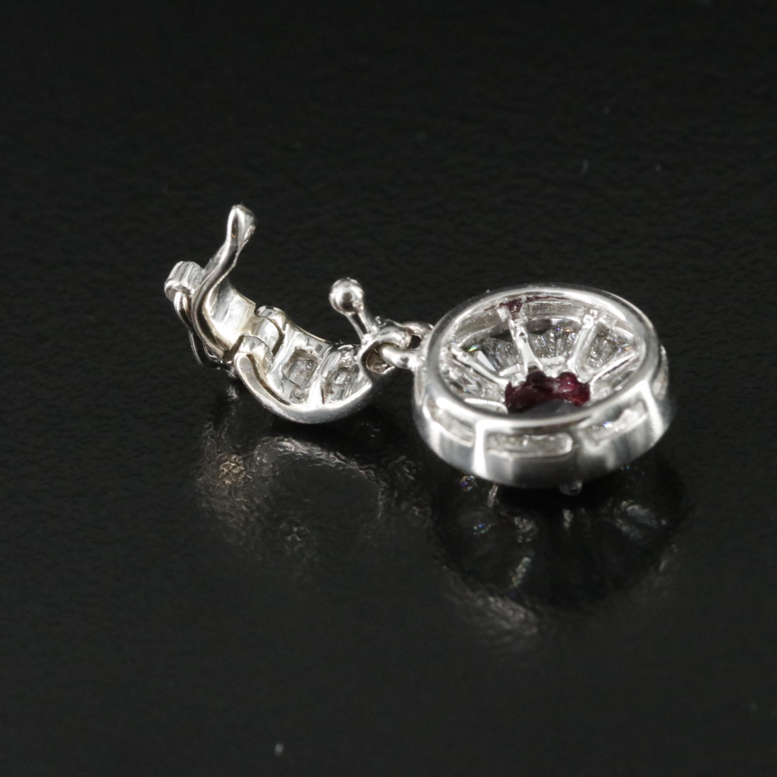 18K Ruby and Diamond Enhancer Pendant