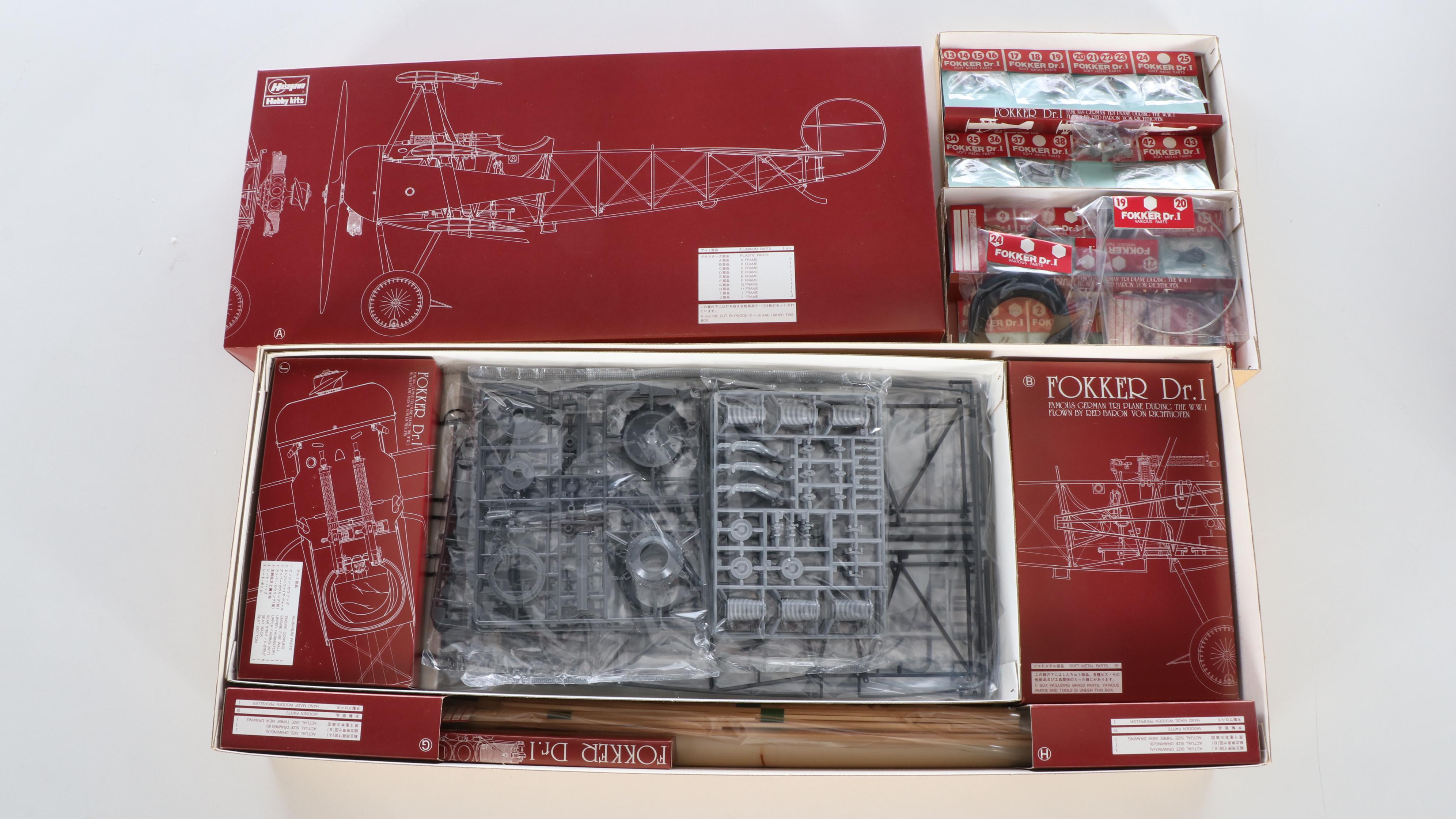 Hasegawa 1:8 Scale WWI Fokker Dr.I Model Kit