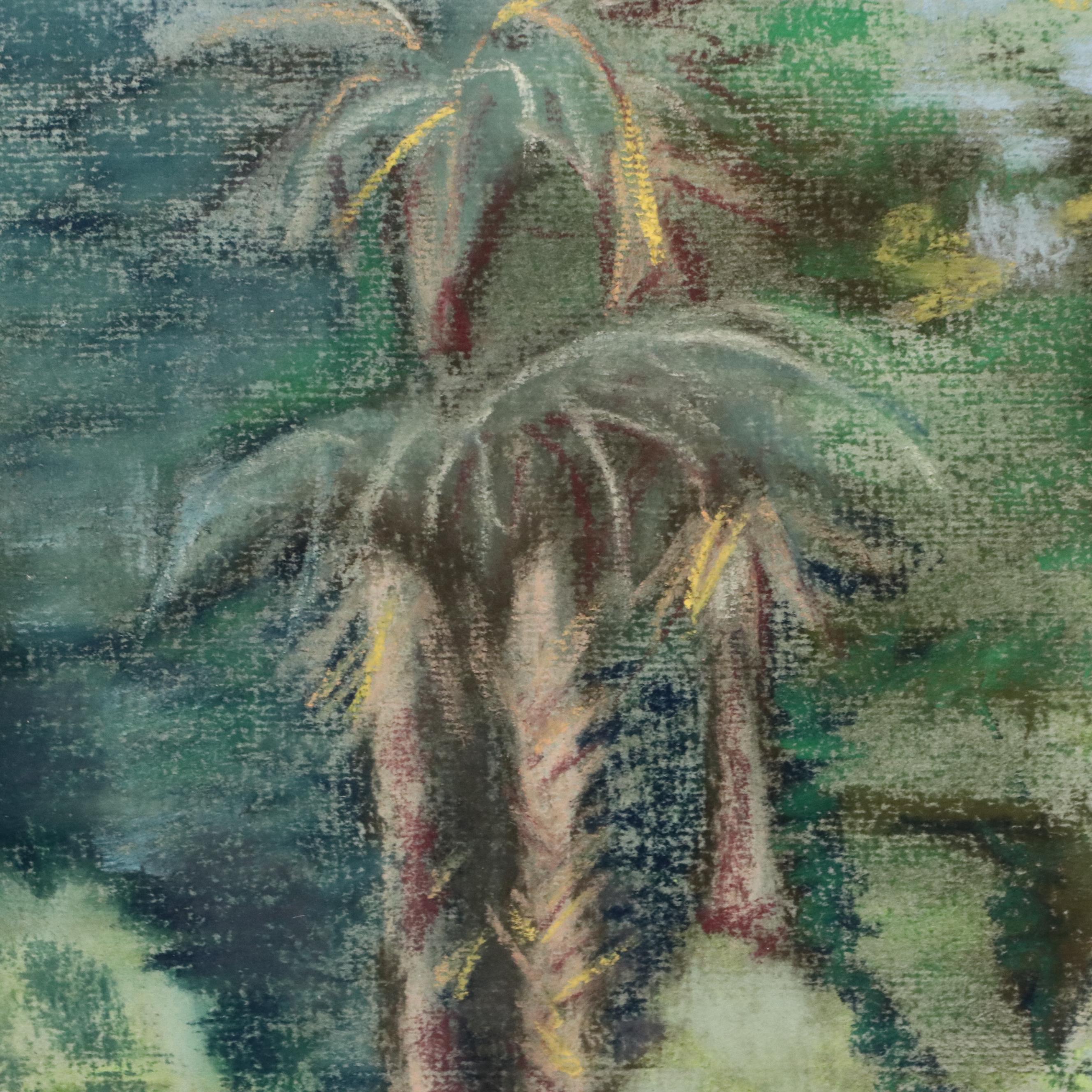 Barbara Guthridge Landscape Pastel Drawing with River