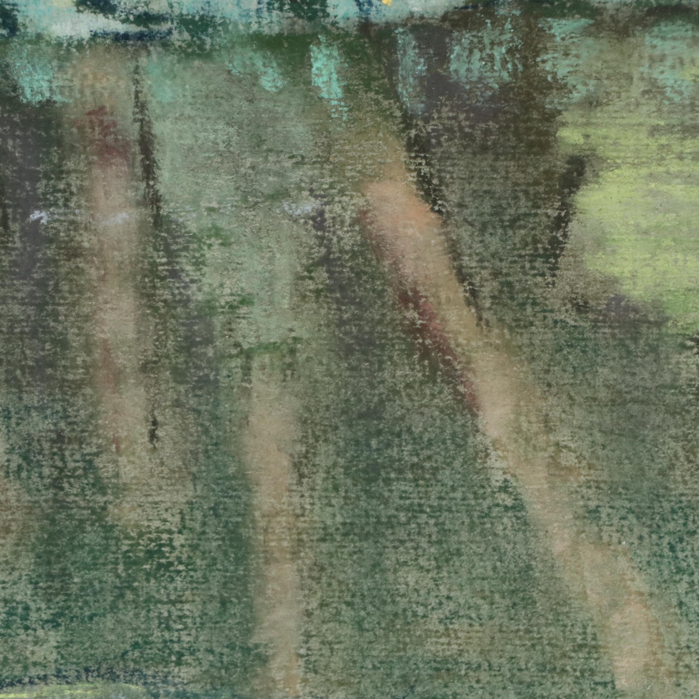 Barbara Guthridge Landscape Pastel Drawing with River