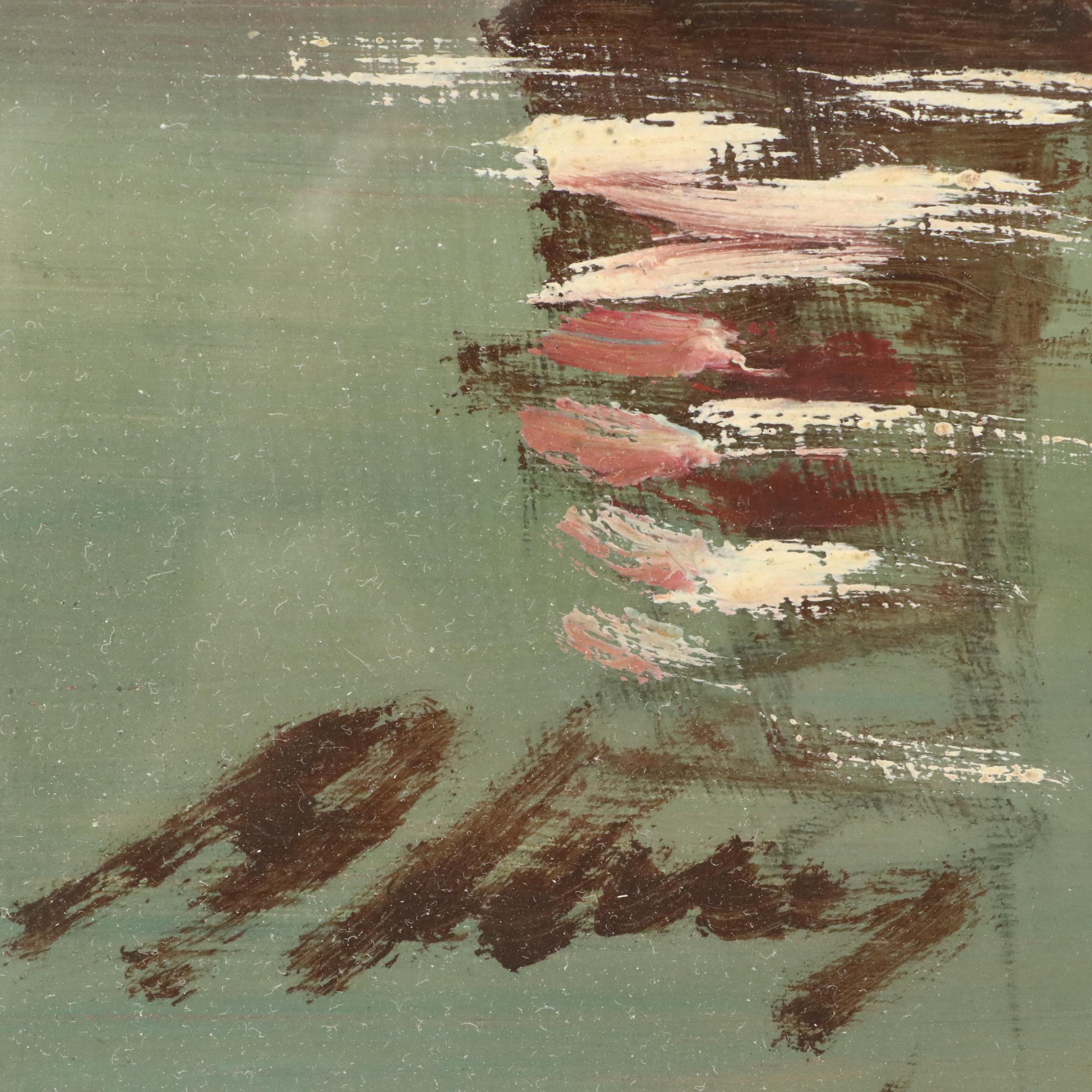 Stylized Maritime Oil Painting "Feluccas on the Nile"