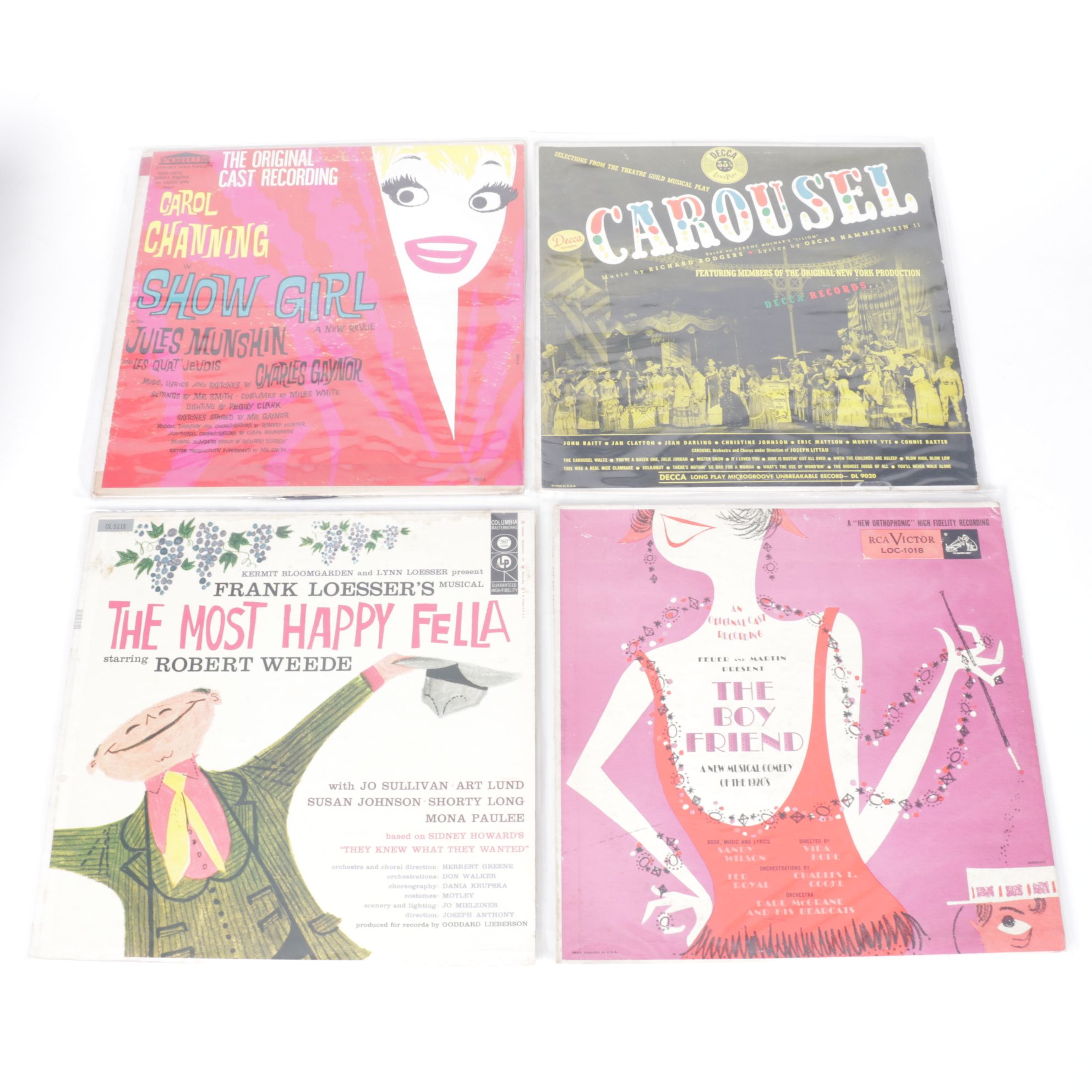 Carol Channing in "Show Girl" & Other Musical Vinyl Record Albums