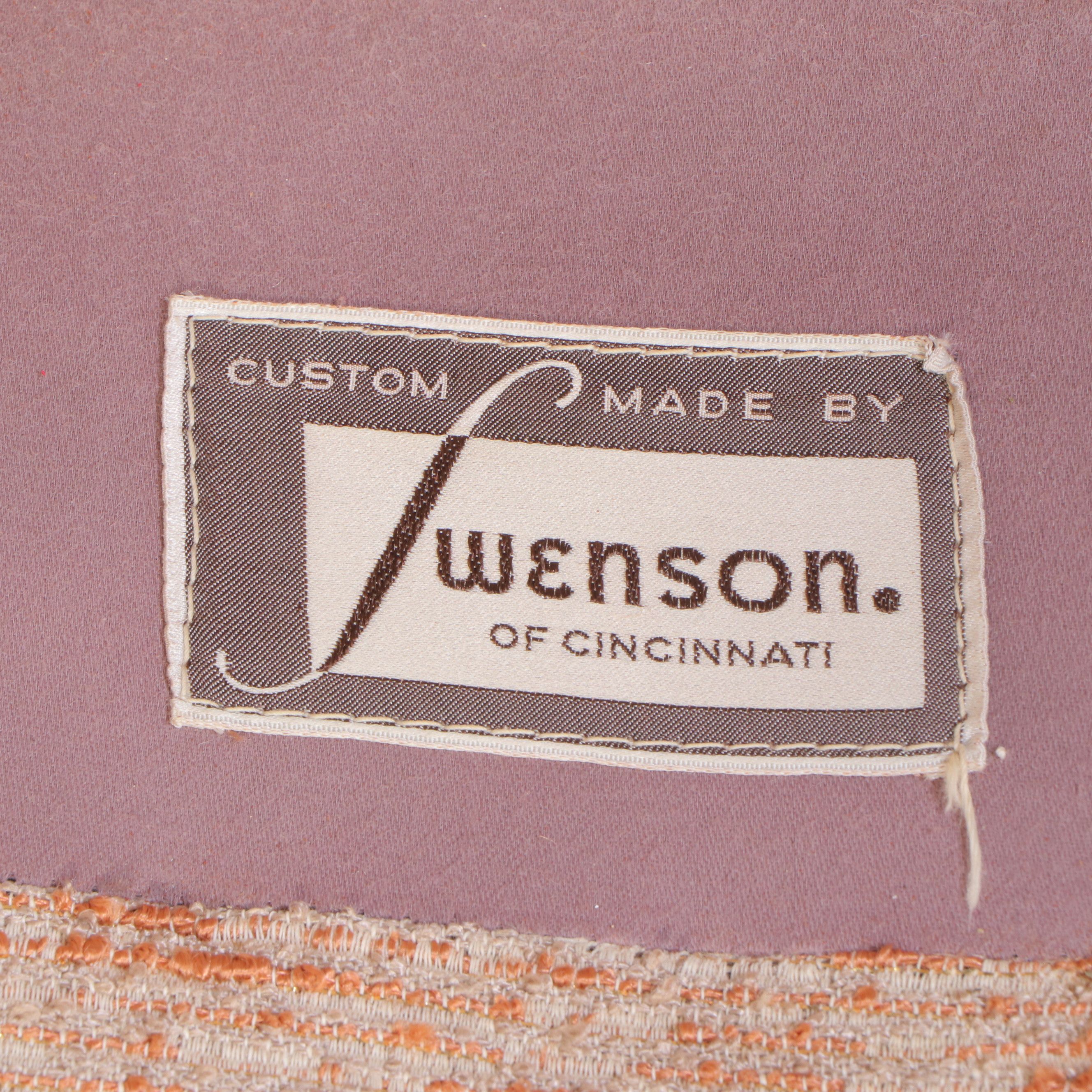 Swenson Mid Century Modern Upholstered Slipper Chair