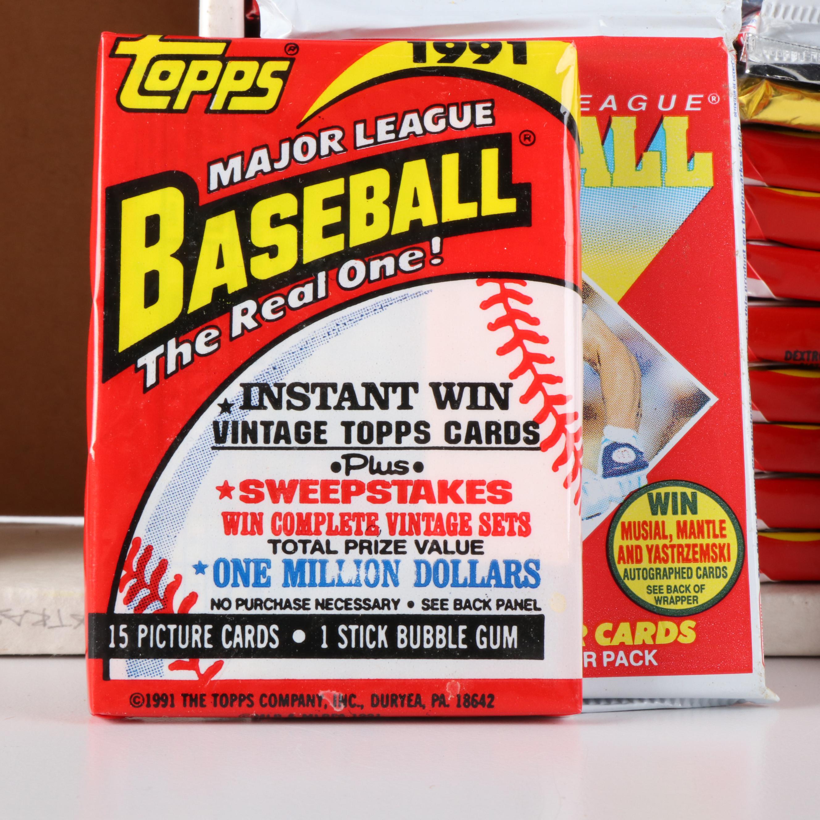 Upper Deck, Topps, Pro Set, and More Sealed Sports Trading Card Packs
