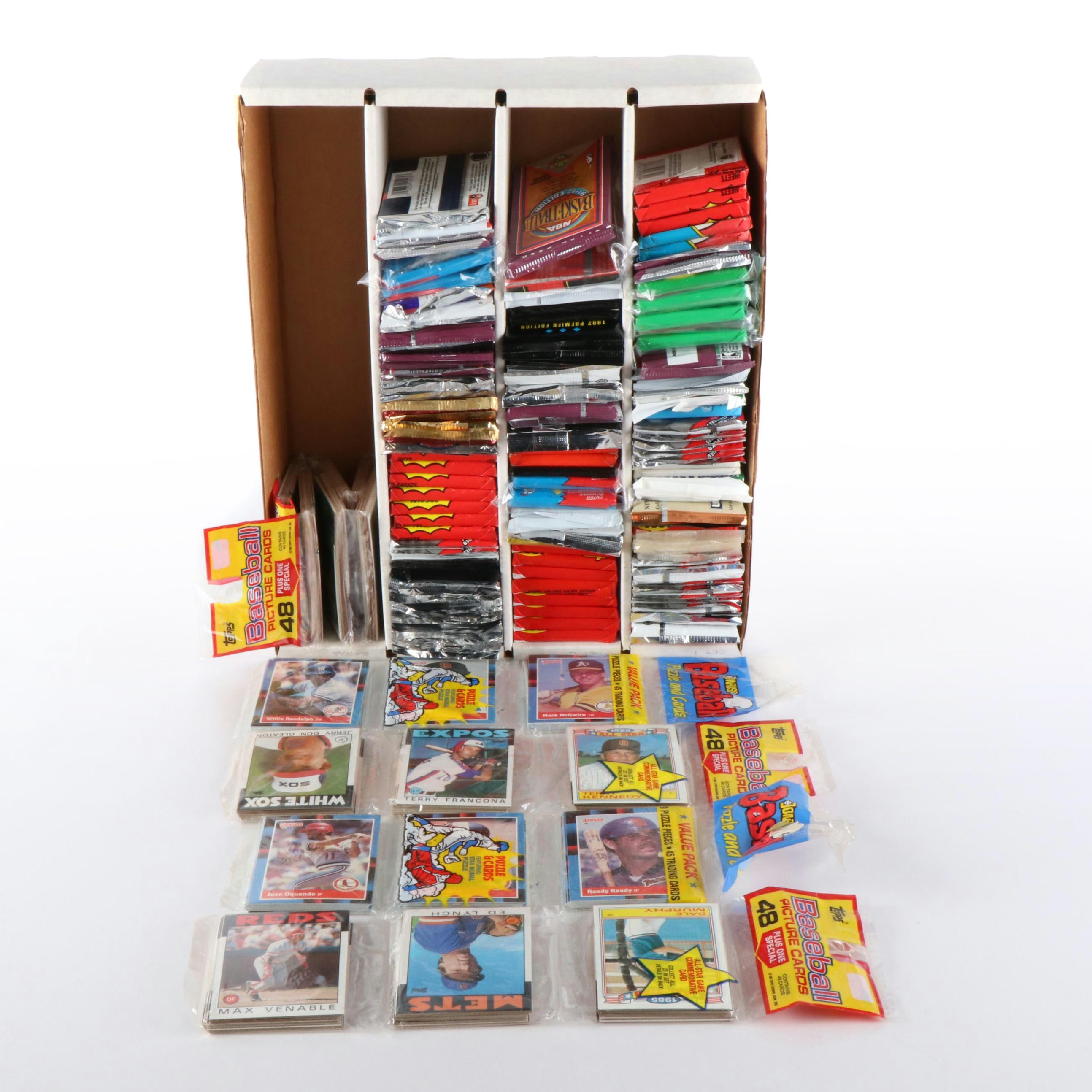 Upper Deck, Topps, Pro Set, and More Sealed Sports Trading Card Packs