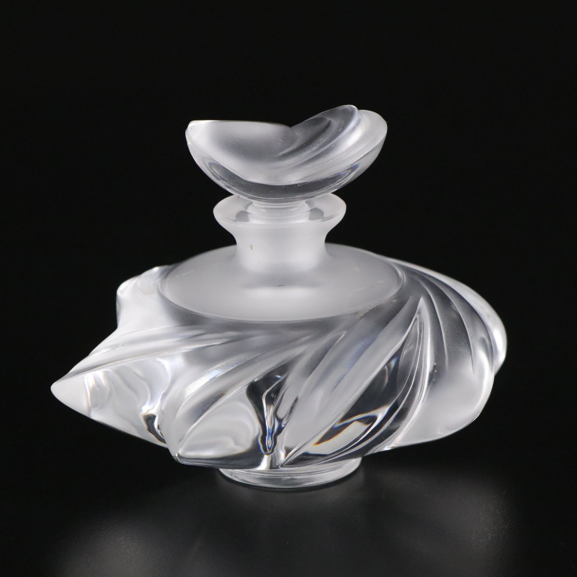 Lalique "Samoa" Frosted and Clear Crystal Perfume Bottle