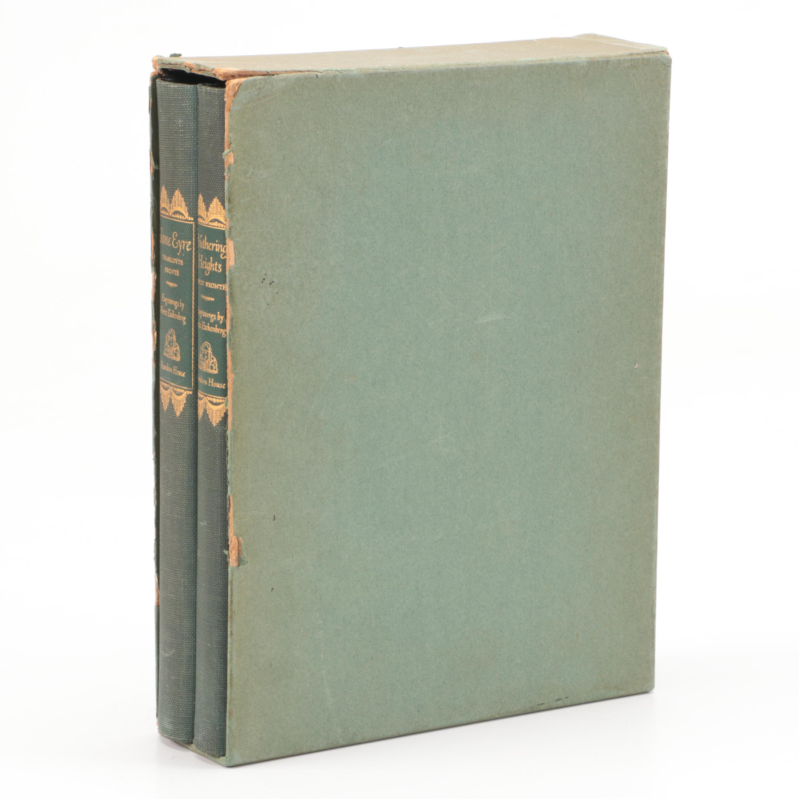 Fritz Eichenberg Illustrated "Wuthering Heights" and "Jane Eyre" Book Set, 1943