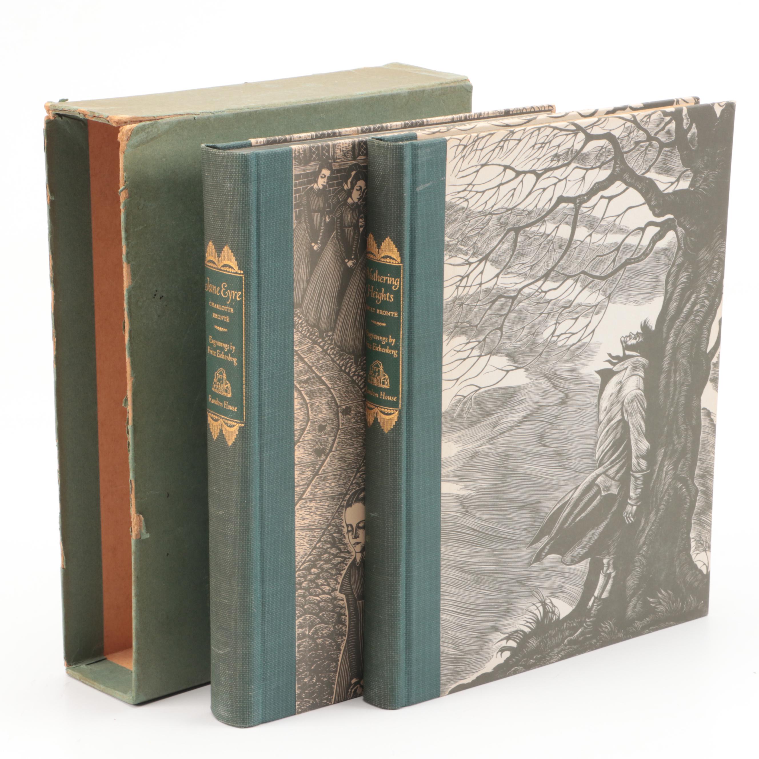 Fritz Eichenberg Illustrated "Wuthering Heights" and "Jane Eyre" Book Set, 1943