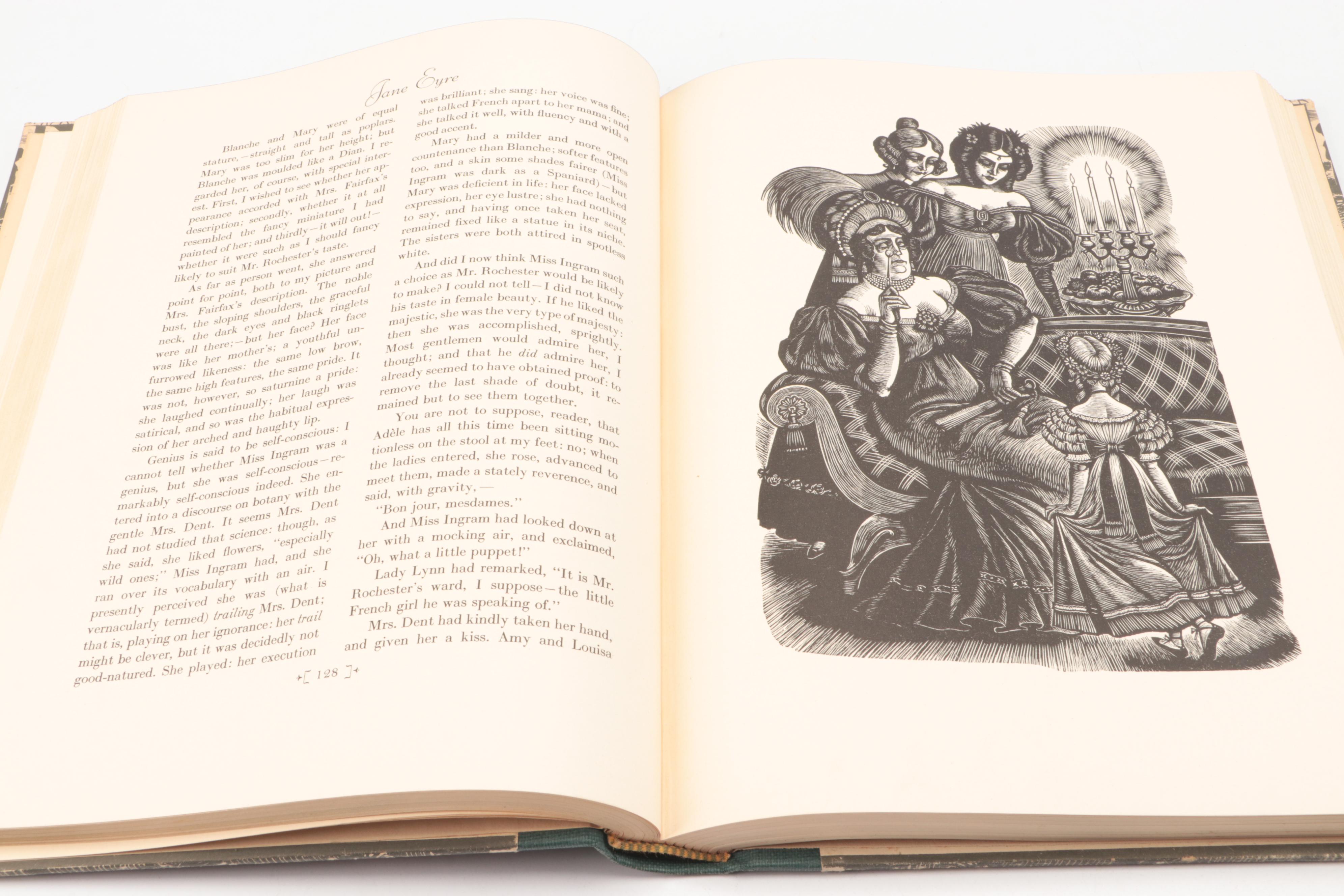 Fritz Eichenberg Illustrated "Wuthering Heights" and "Jane Eyre" Book Set, 1943