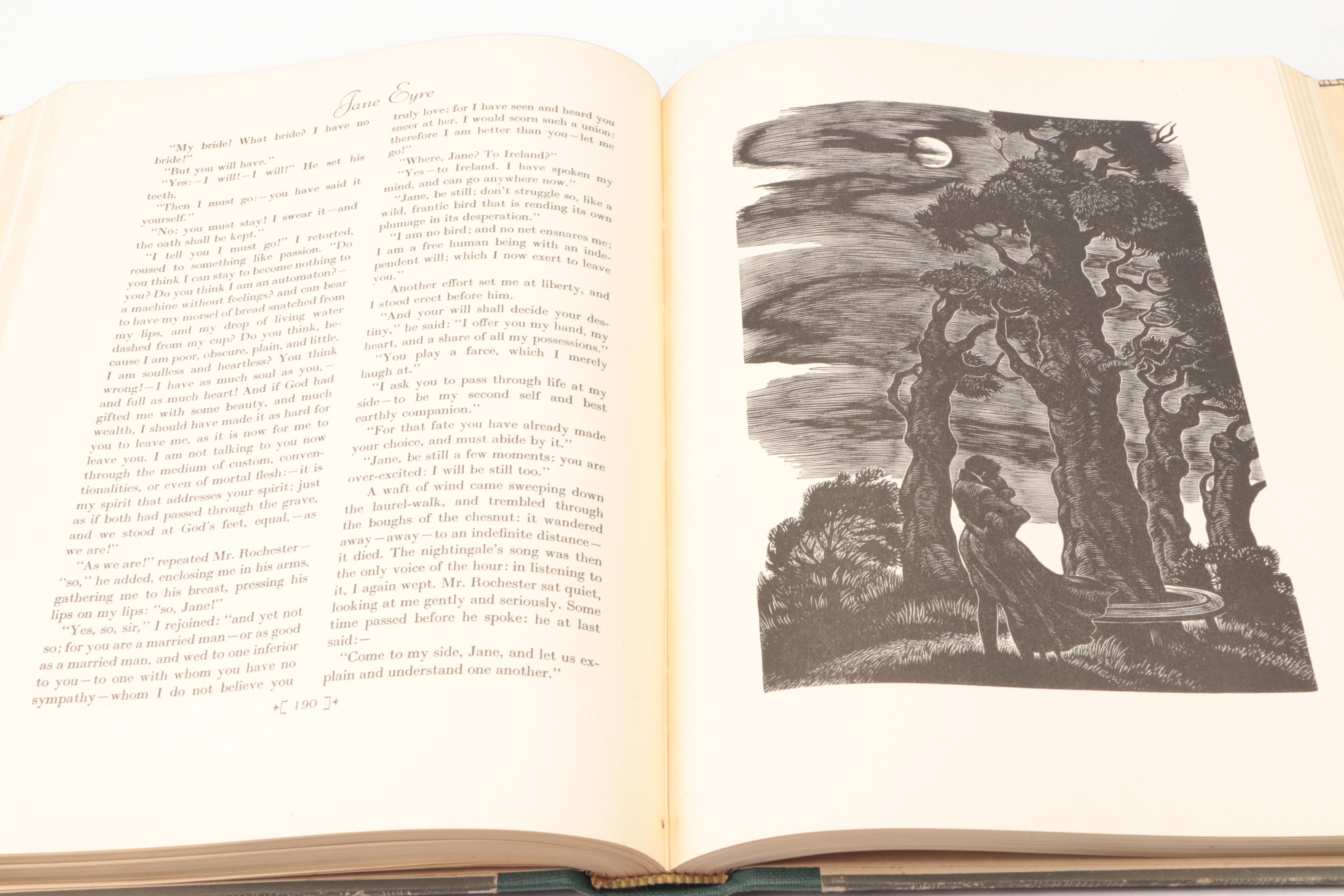 Fritz Eichenberg Illustrated "Wuthering Heights" and "Jane Eyre" Book Set, 1943
