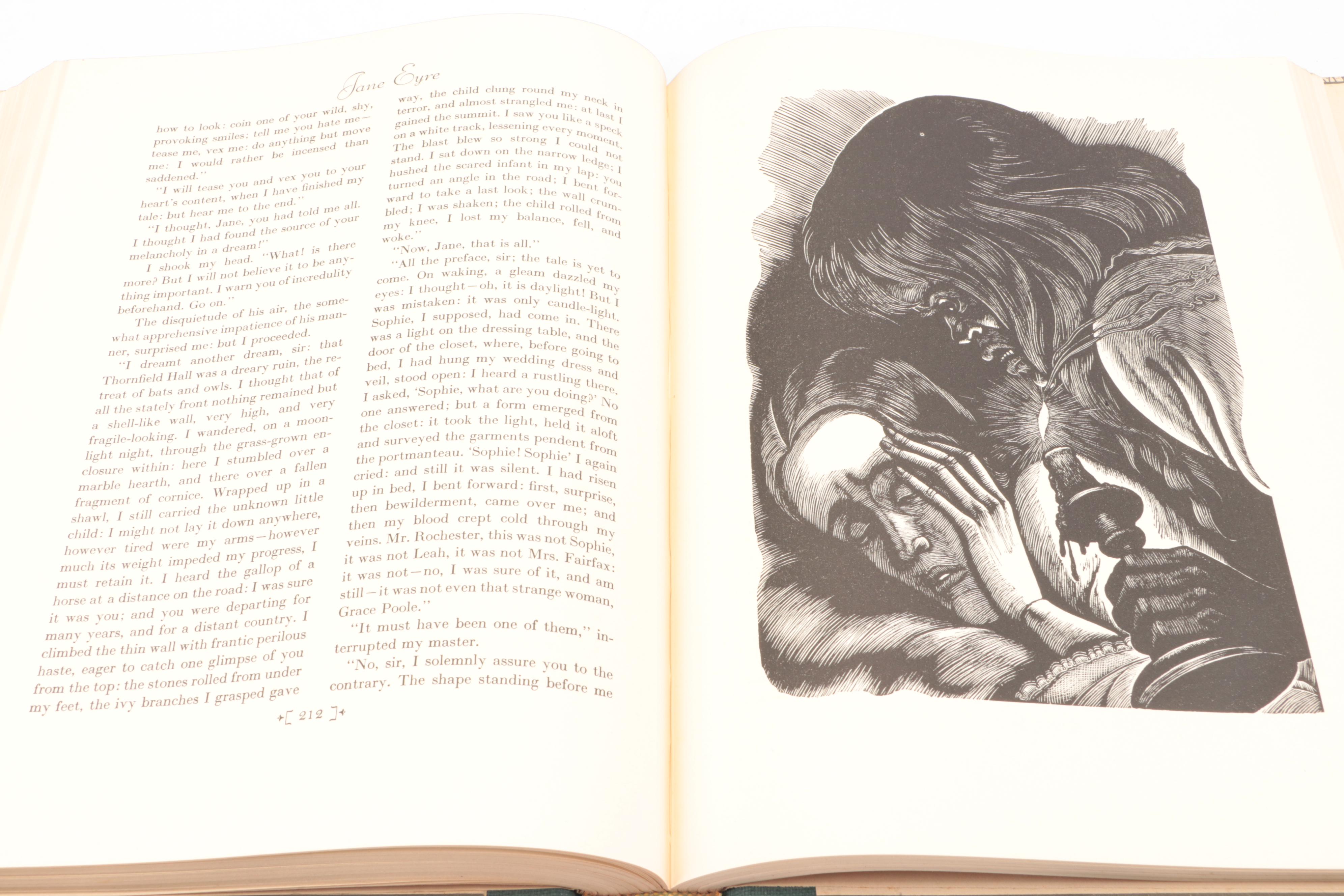 Fritz Eichenberg Illustrated "Wuthering Heights" and "Jane Eyre" Book Set, 1943