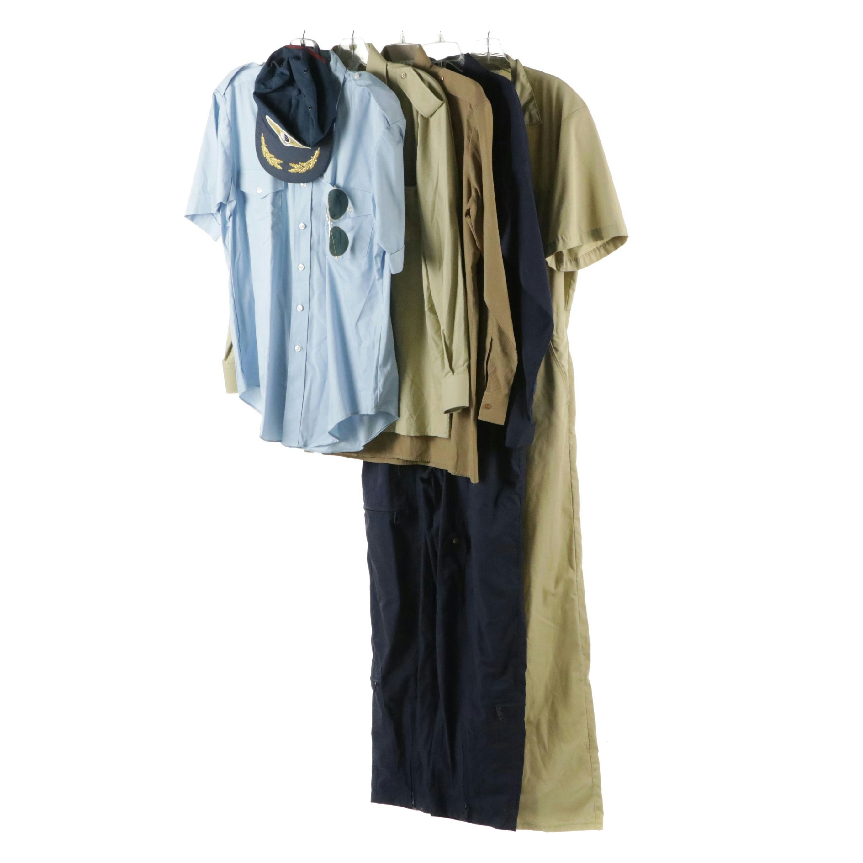Men's Dickies and Rothco Cotton Flight Suits, Other Khaki Shirts, and More