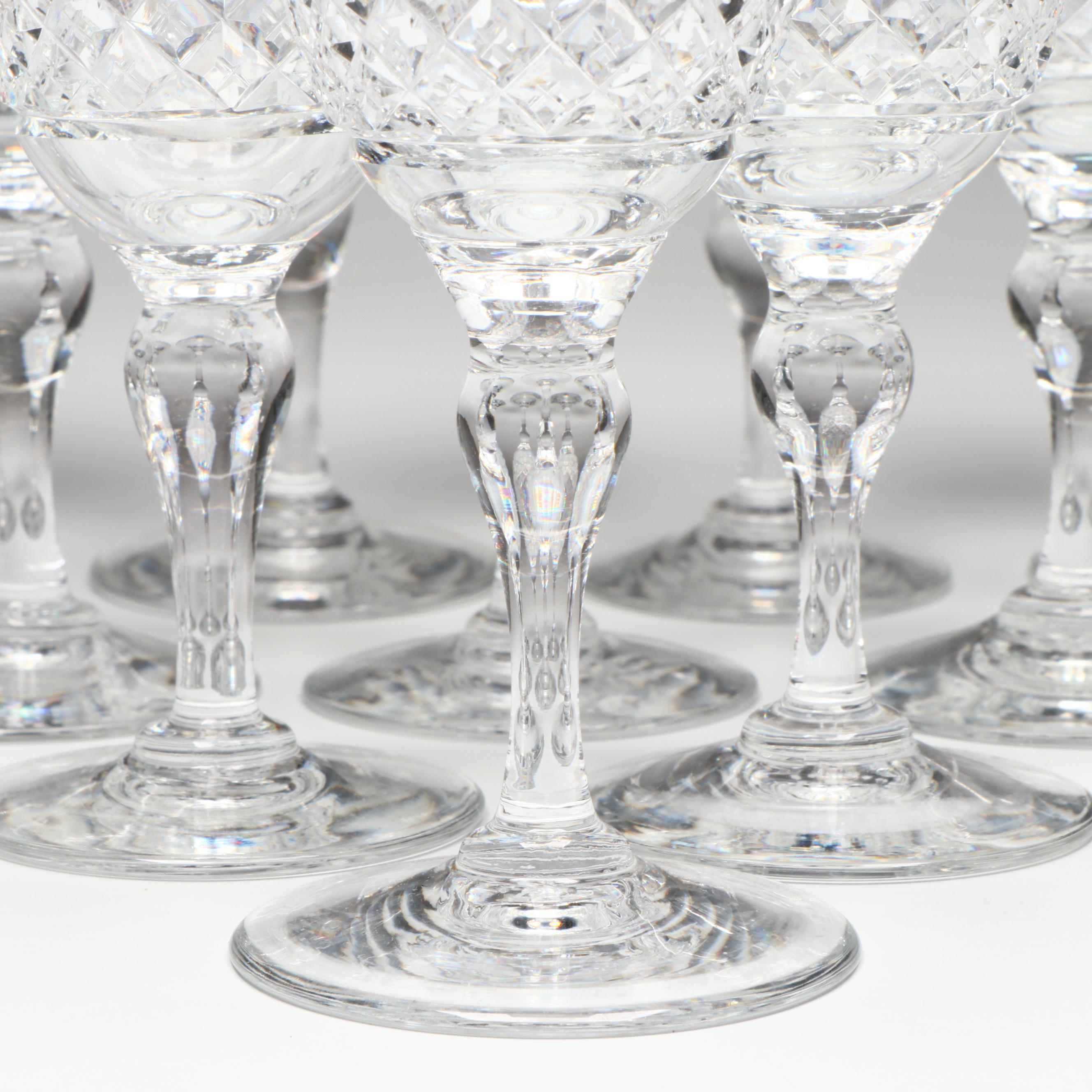 Webb English Crystal Cordial Glasses