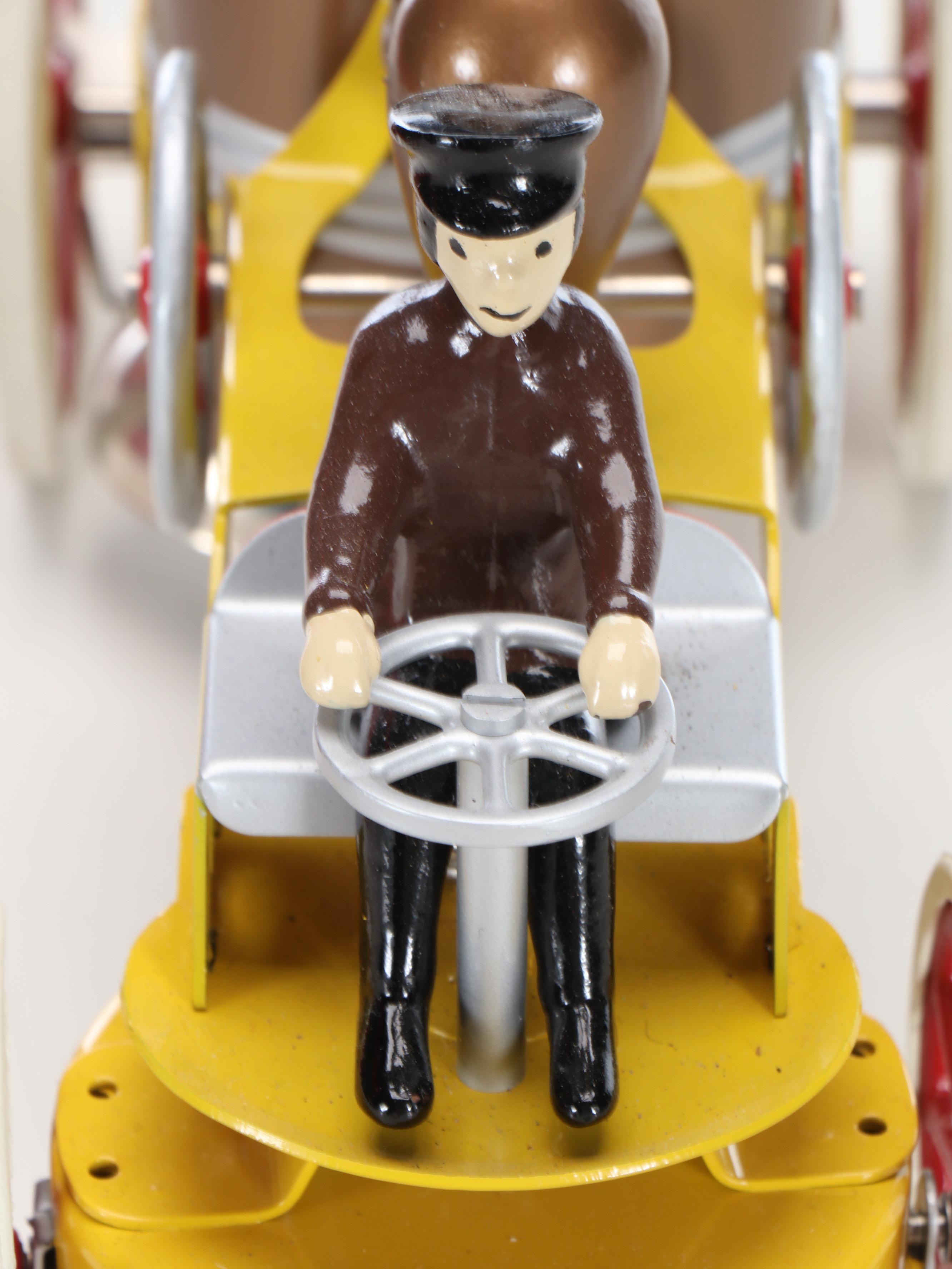 Mike's Toy House Steel Firehouse with Steel and Cast Iron Pumper