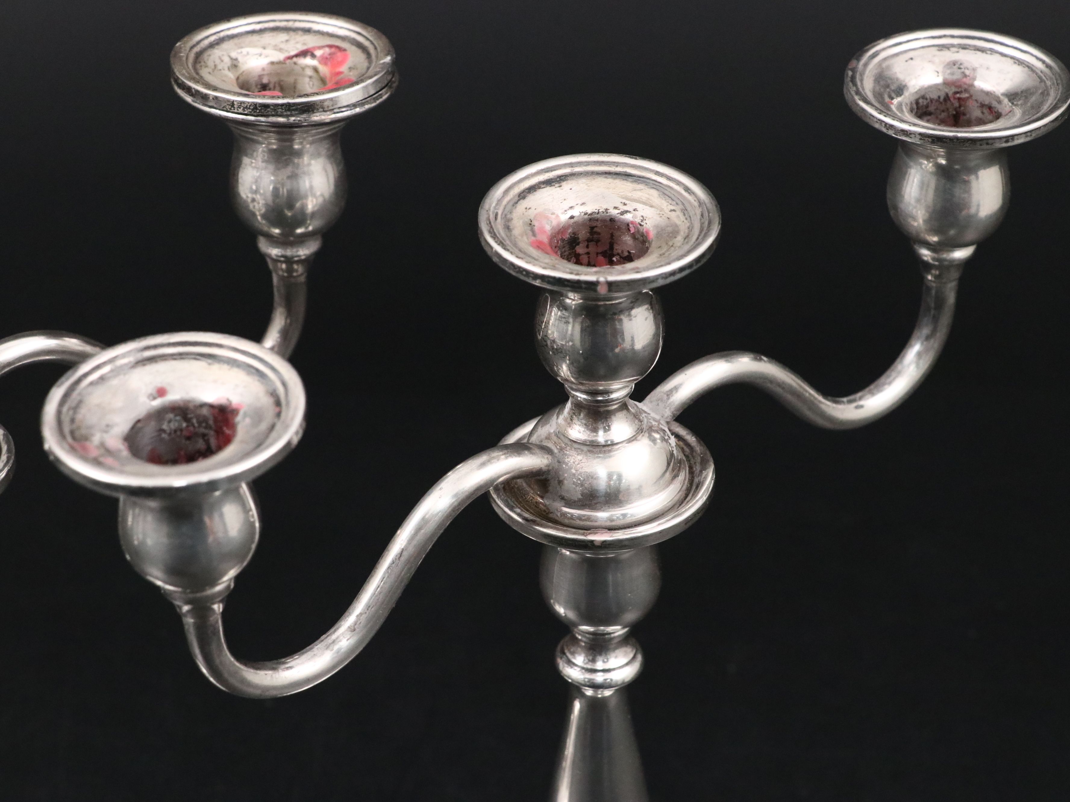International "Prelude" Sterling Candelabras with Hamilton and Other Tableware