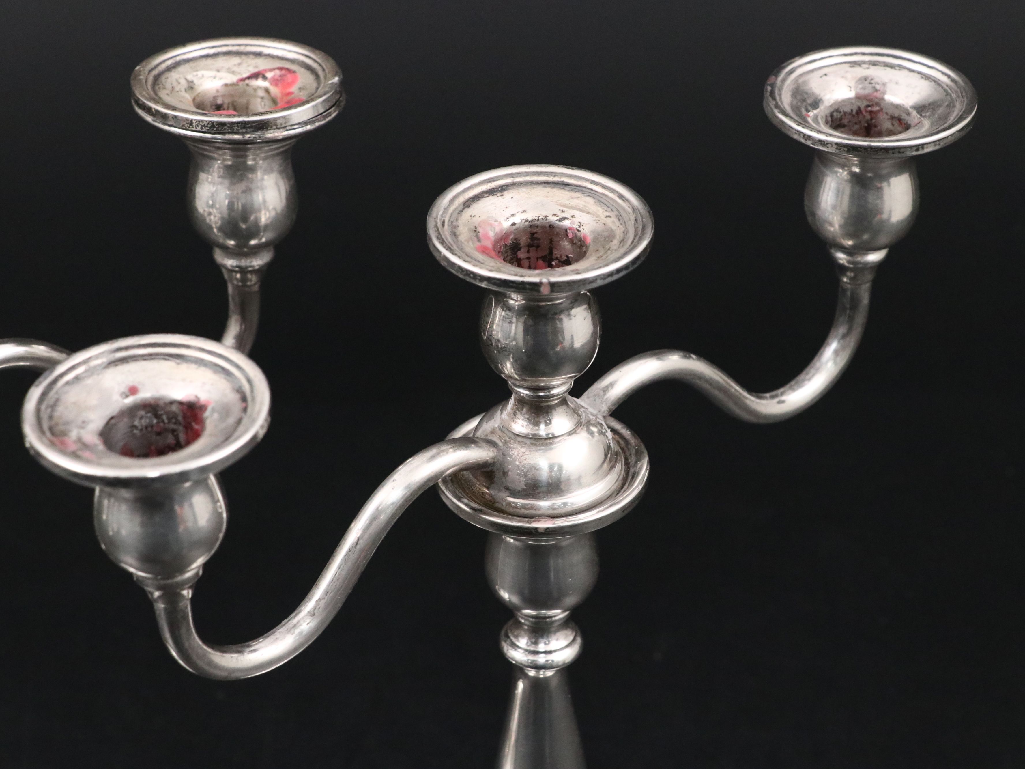 International "Prelude" Sterling Candelabras with Hamilton and Other Tableware