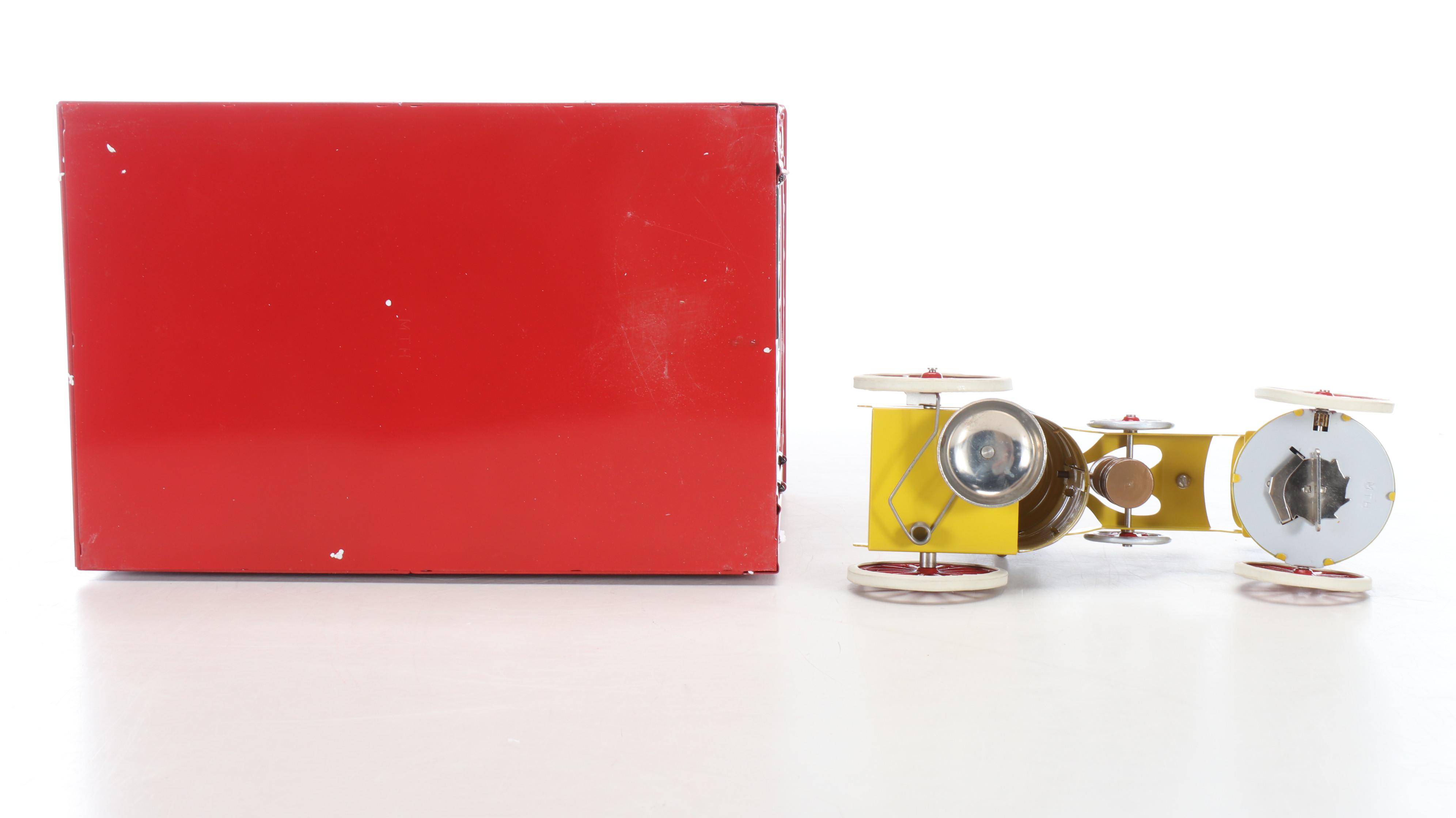 Mike's Toy House Steel Firehouse with Steel and Cast Iron Pumper