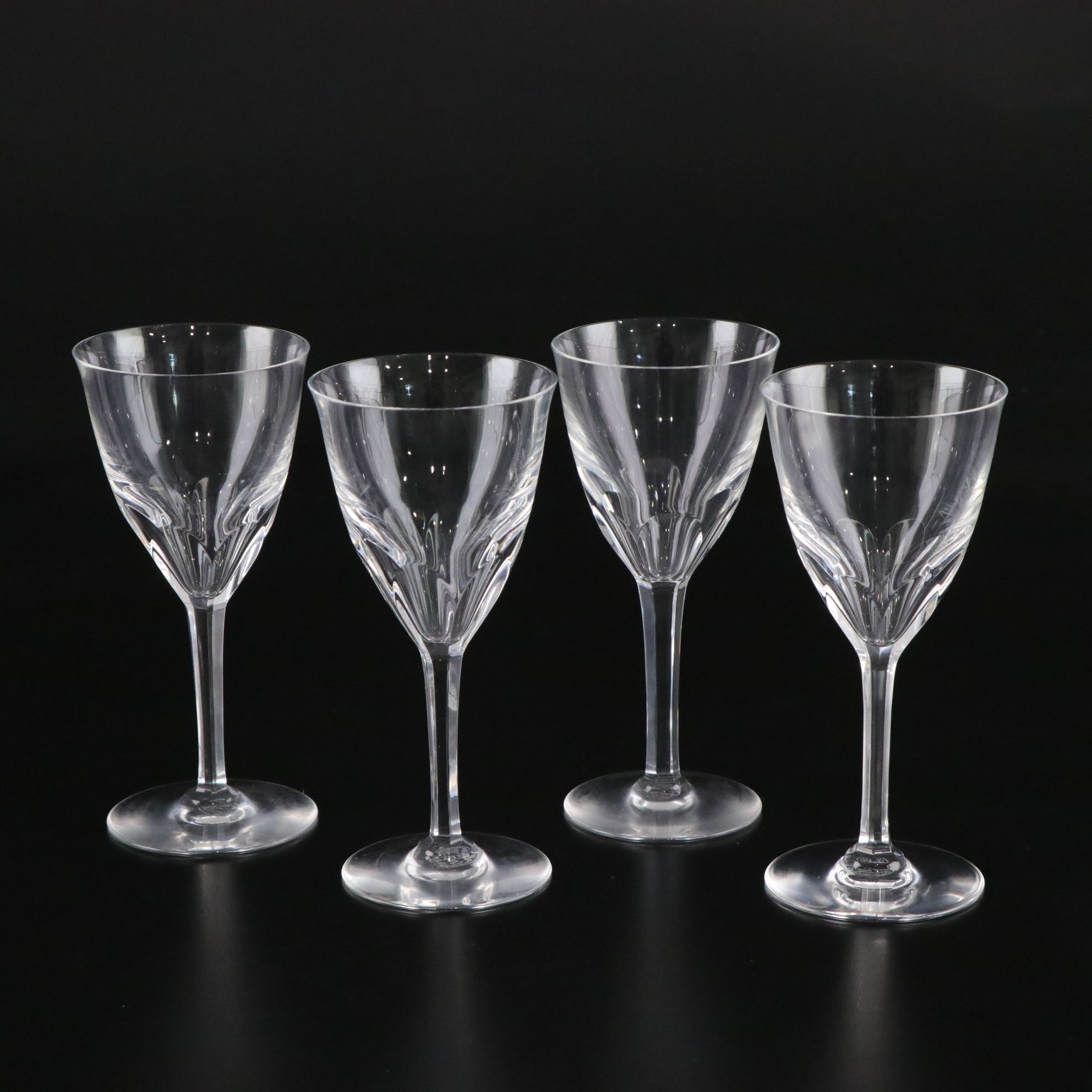Baccarat "Genova" Crystal Claret Wine & Cordial Glasses
