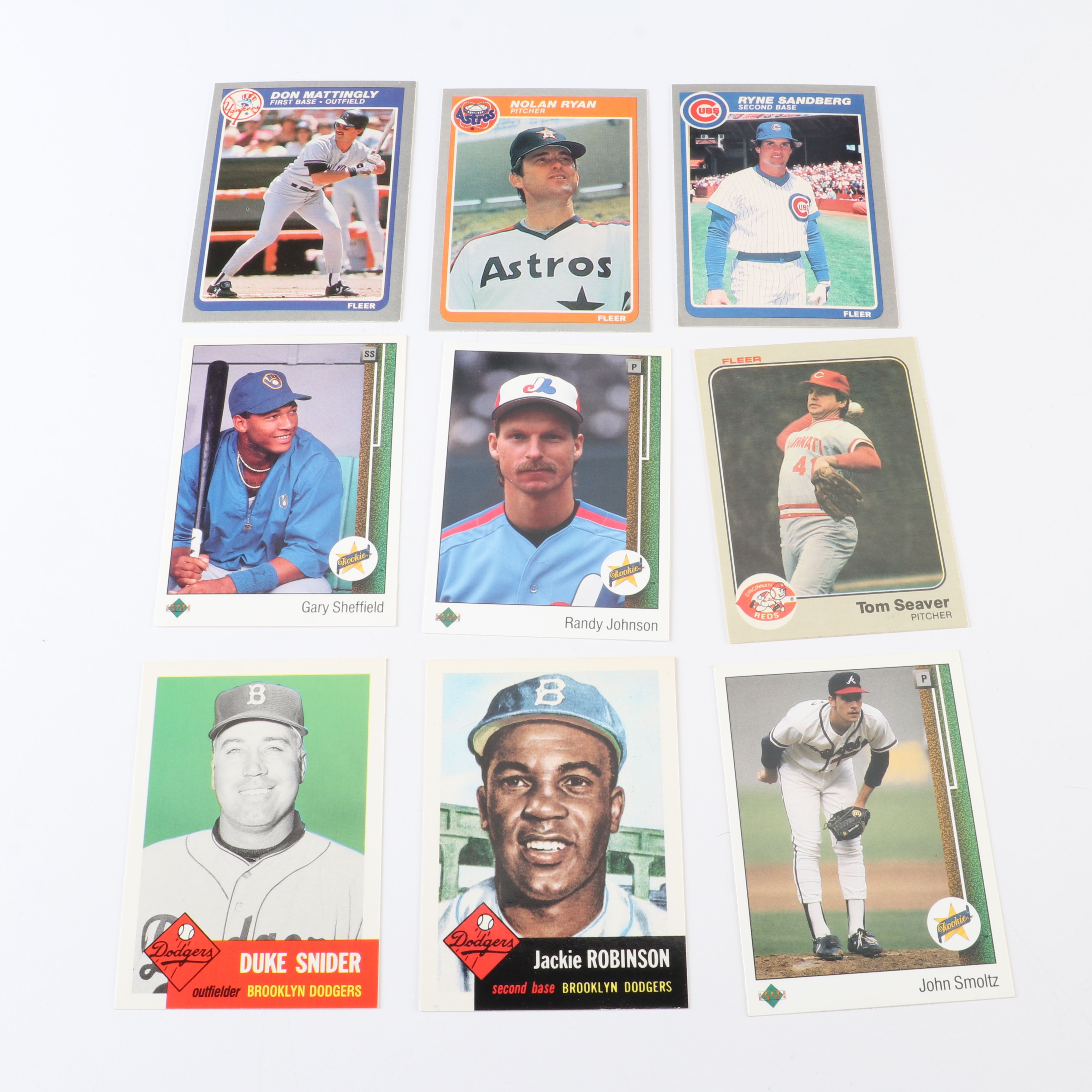 Upper Deck with Other Sports Cards Featuring Randy Johnson Rookie and More