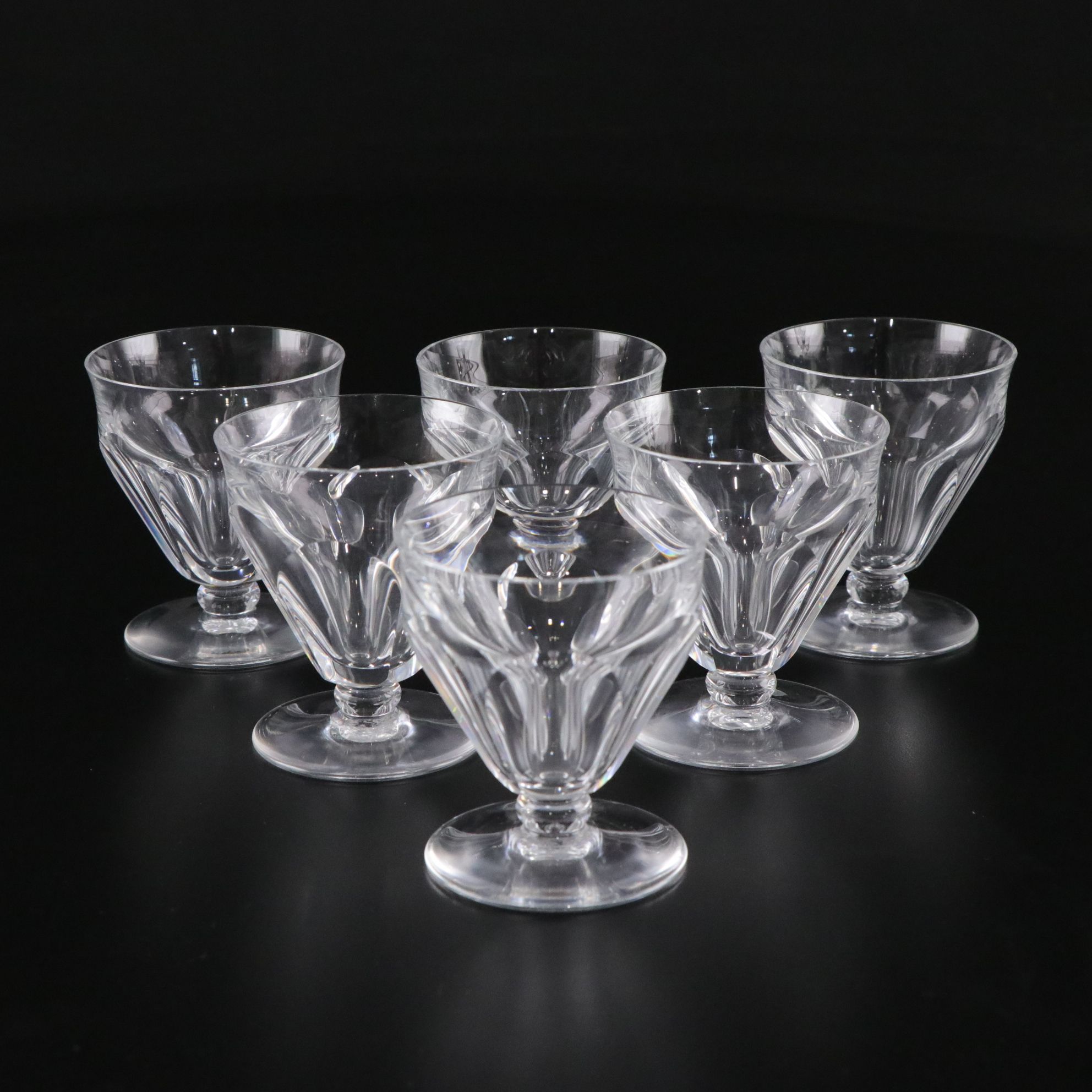 Baccarat "Genova" Crystal Claret Wine & Cordial Glasses