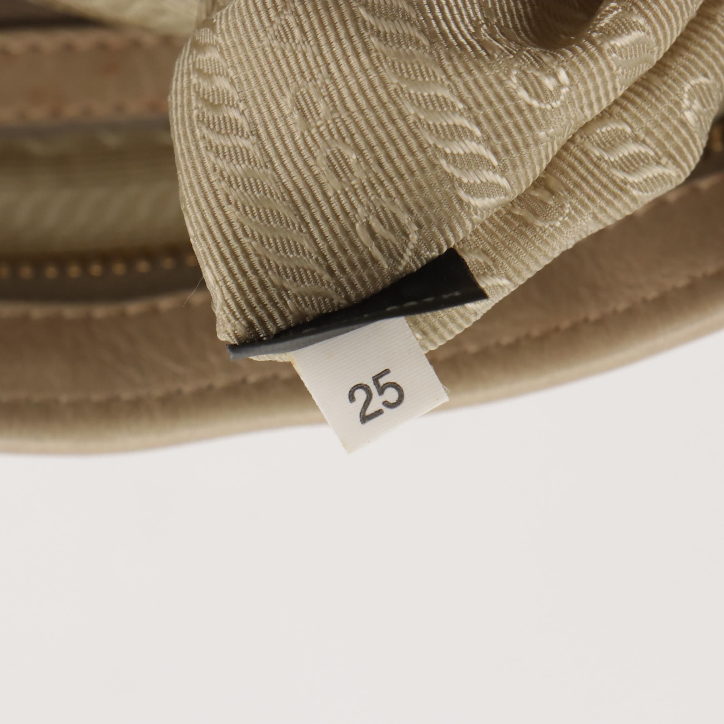 Prada Side Drawstring Tassel Two-Way Shoulder Bag in Crinkled Leather