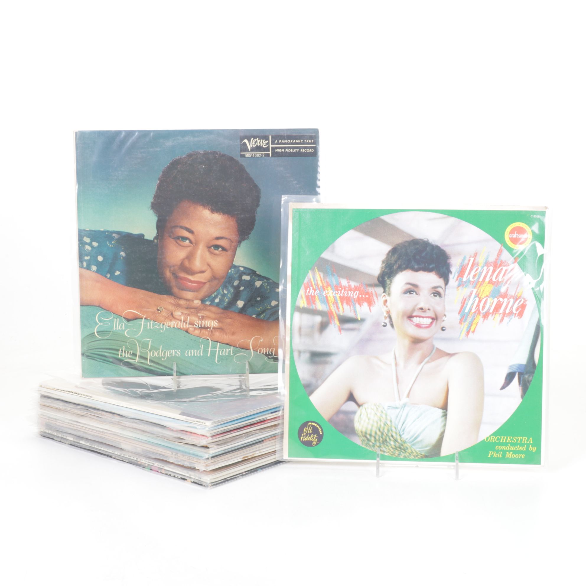 Ella Fitzgerald, Lena Horne & Bessie Smith Vinyl Record Albums