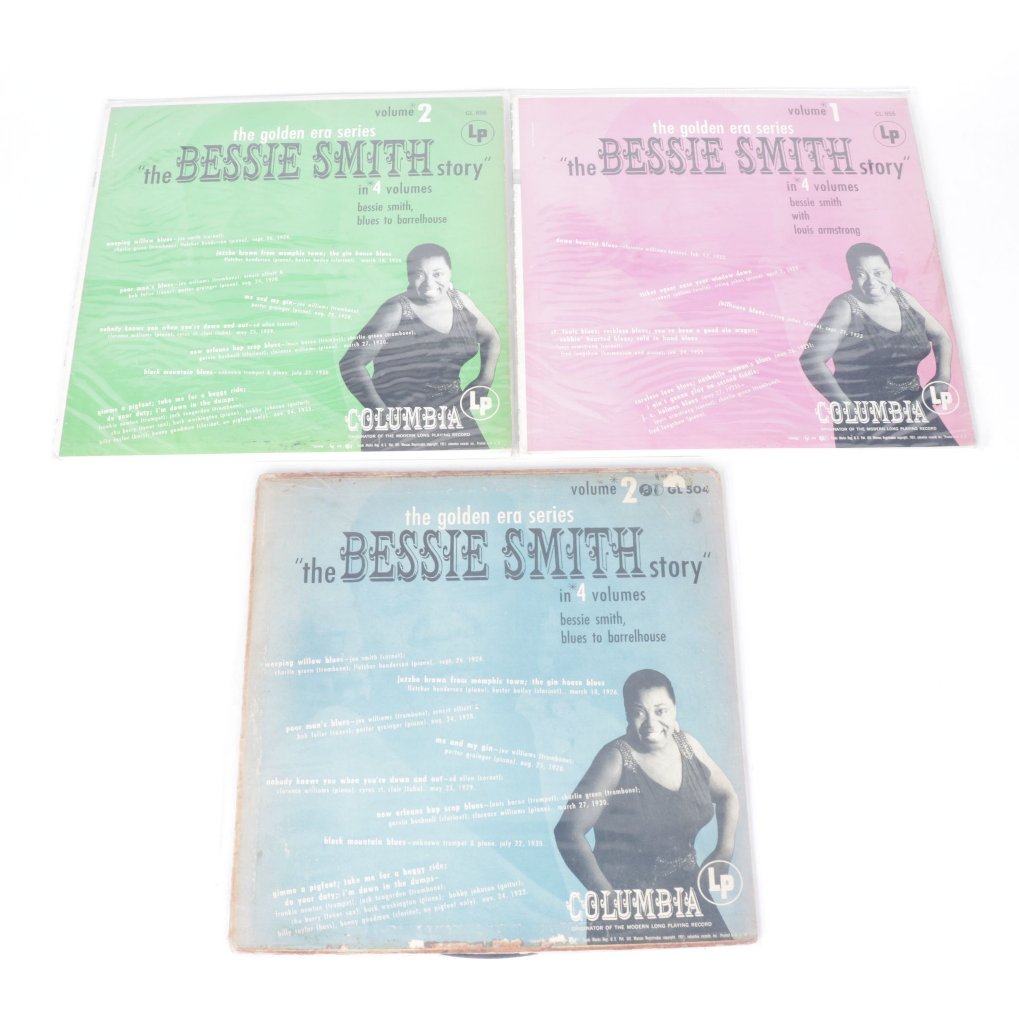 Ella Fitzgerald, Lena Horne & Bessie Smith Vinyl Record Albums