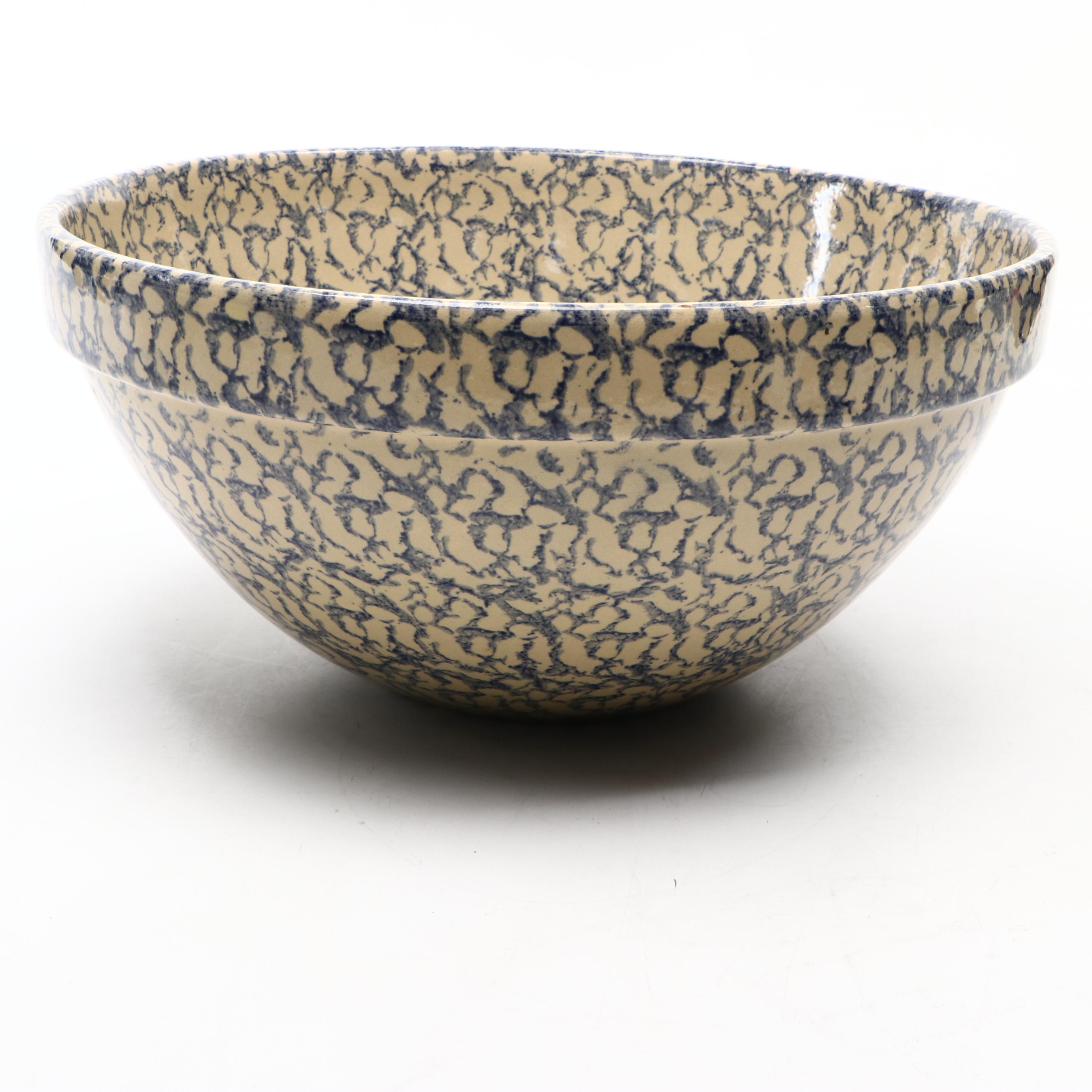 Robinson Ransbottom Spongeware Bowl, 20th Century