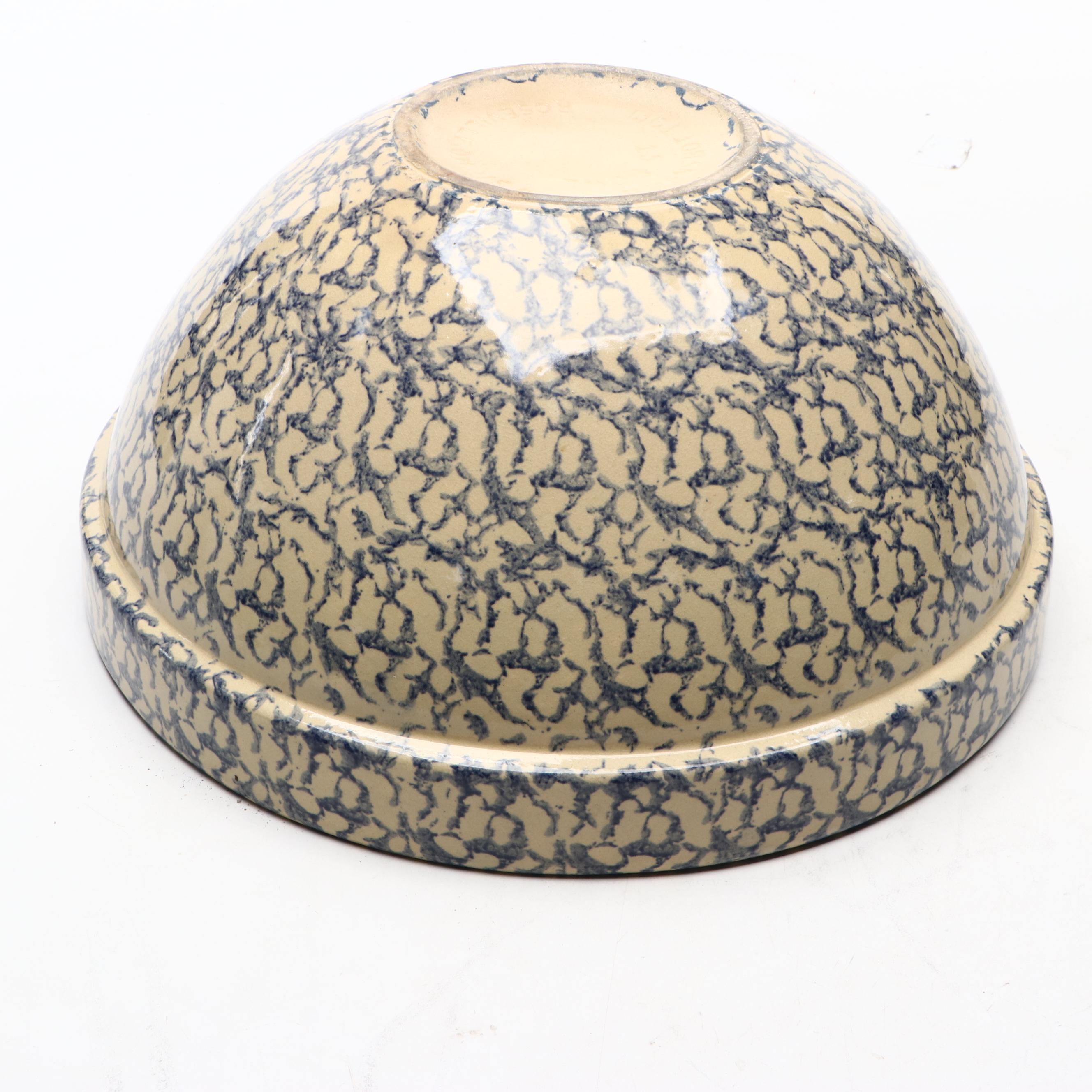 Robinson Ransbottom Spongeware Bowl, 20th Century