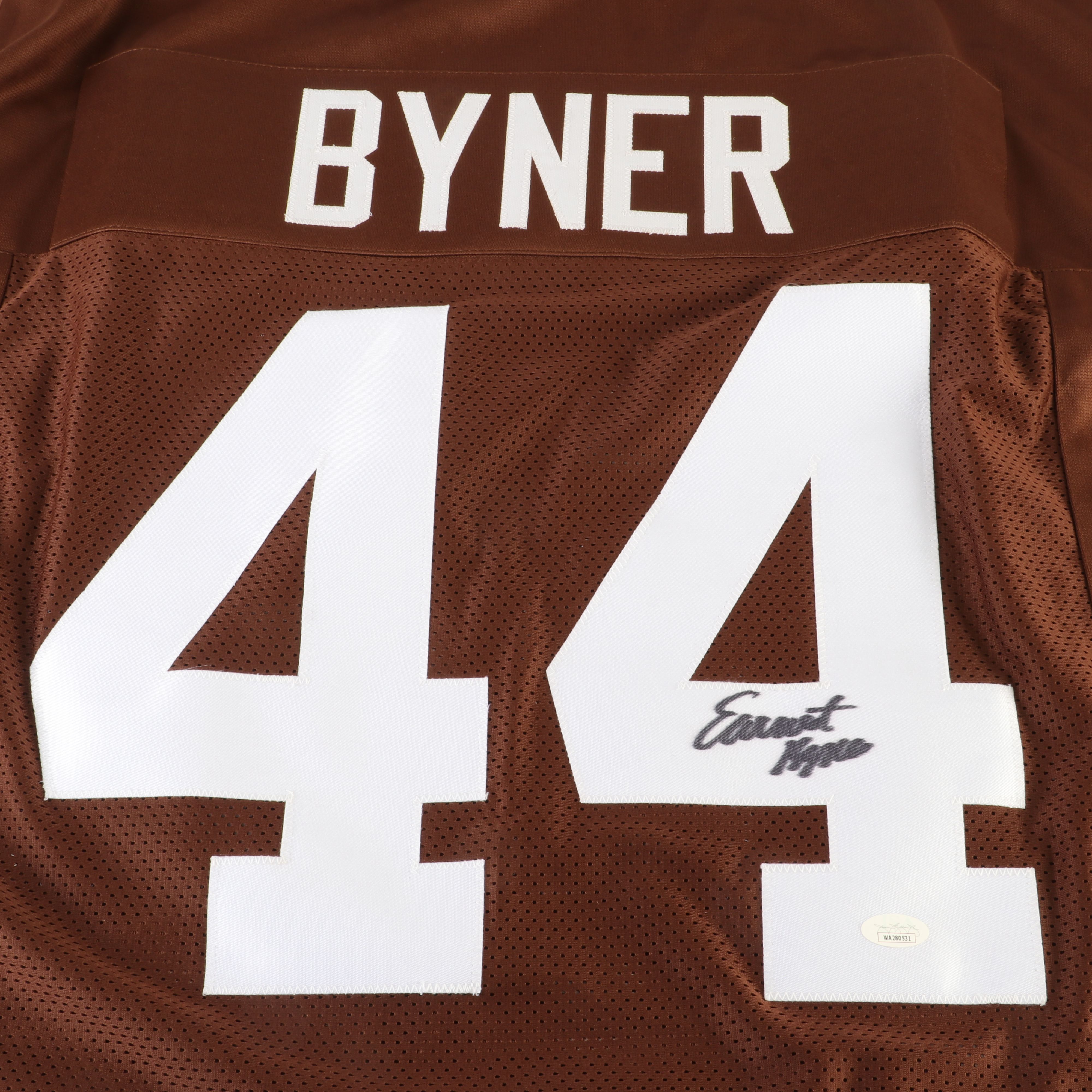Earnest Byner Signed Cleveland Browns Football Jersey, JSA