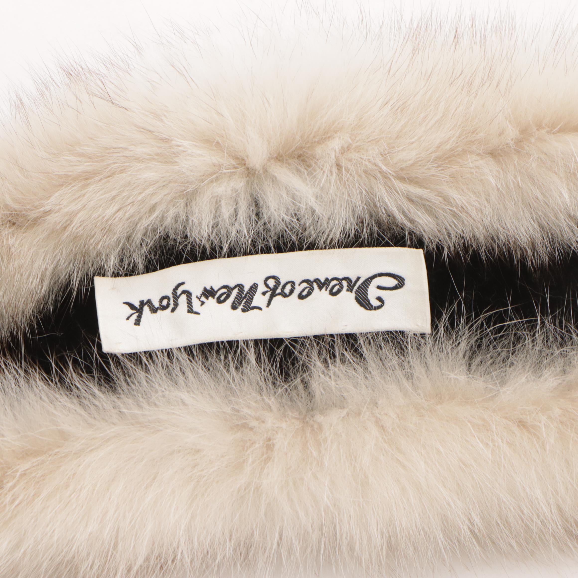 Fox Fur and Tail Scarf by Irene of New York