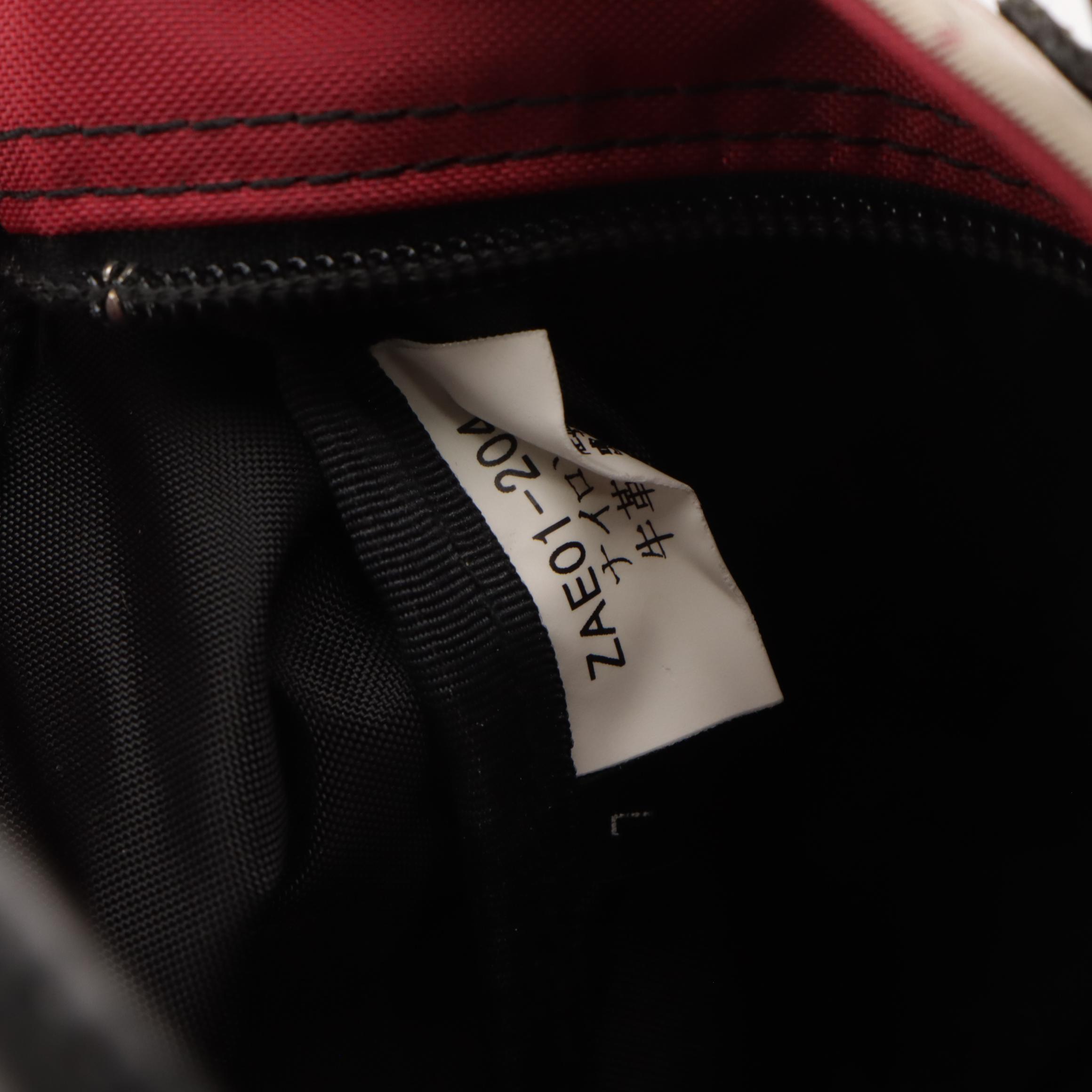 Burberry Blue Label Mini Zip Tote in Nova Check and Red Nylon W/ Leather Handles