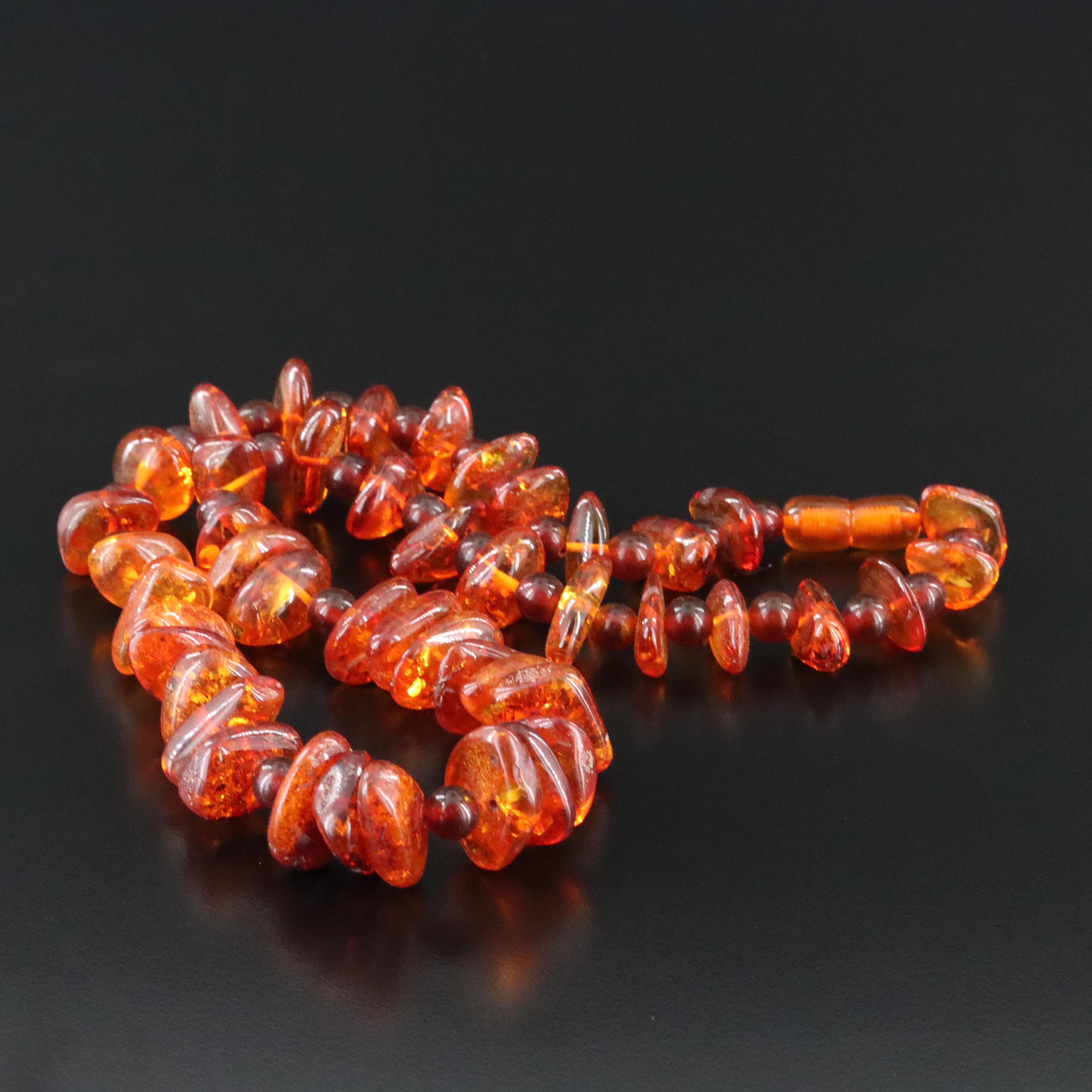 Graduated Amber Necklace