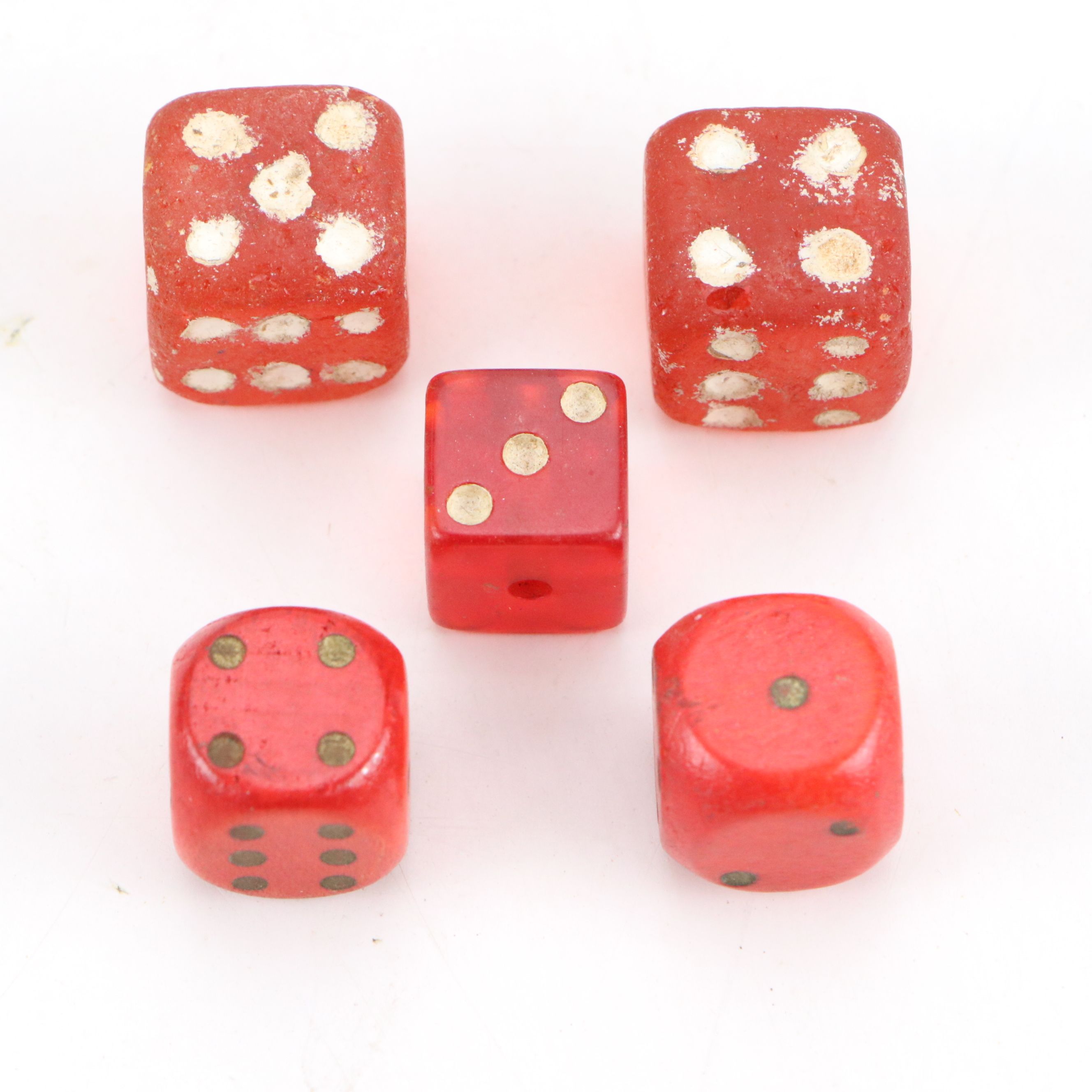 Celluloid, Glass and Other Playing Dice in Box